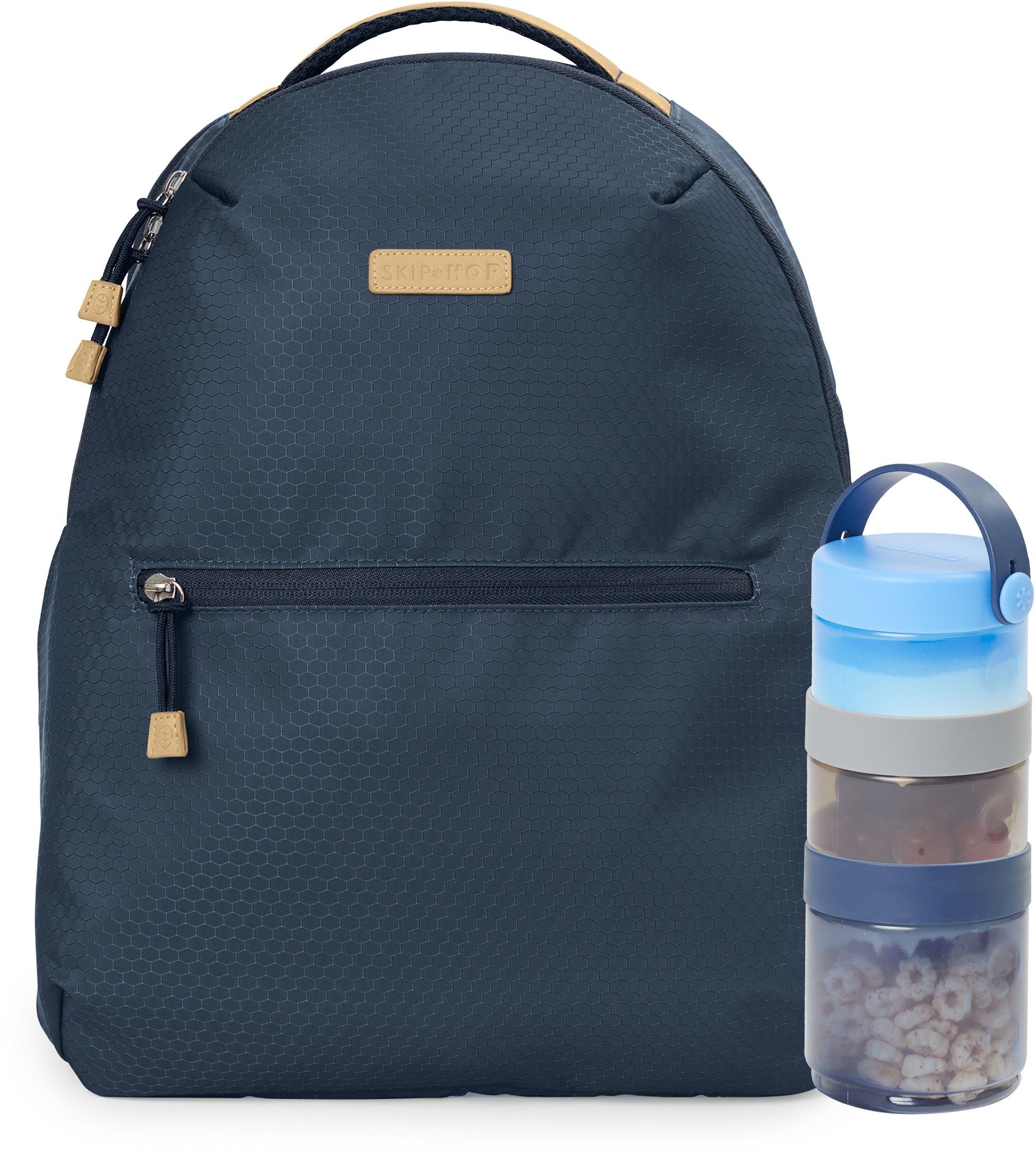 Go Skip Material aus Hop blau-grau, Envi, recyceltem Wickelrucksack