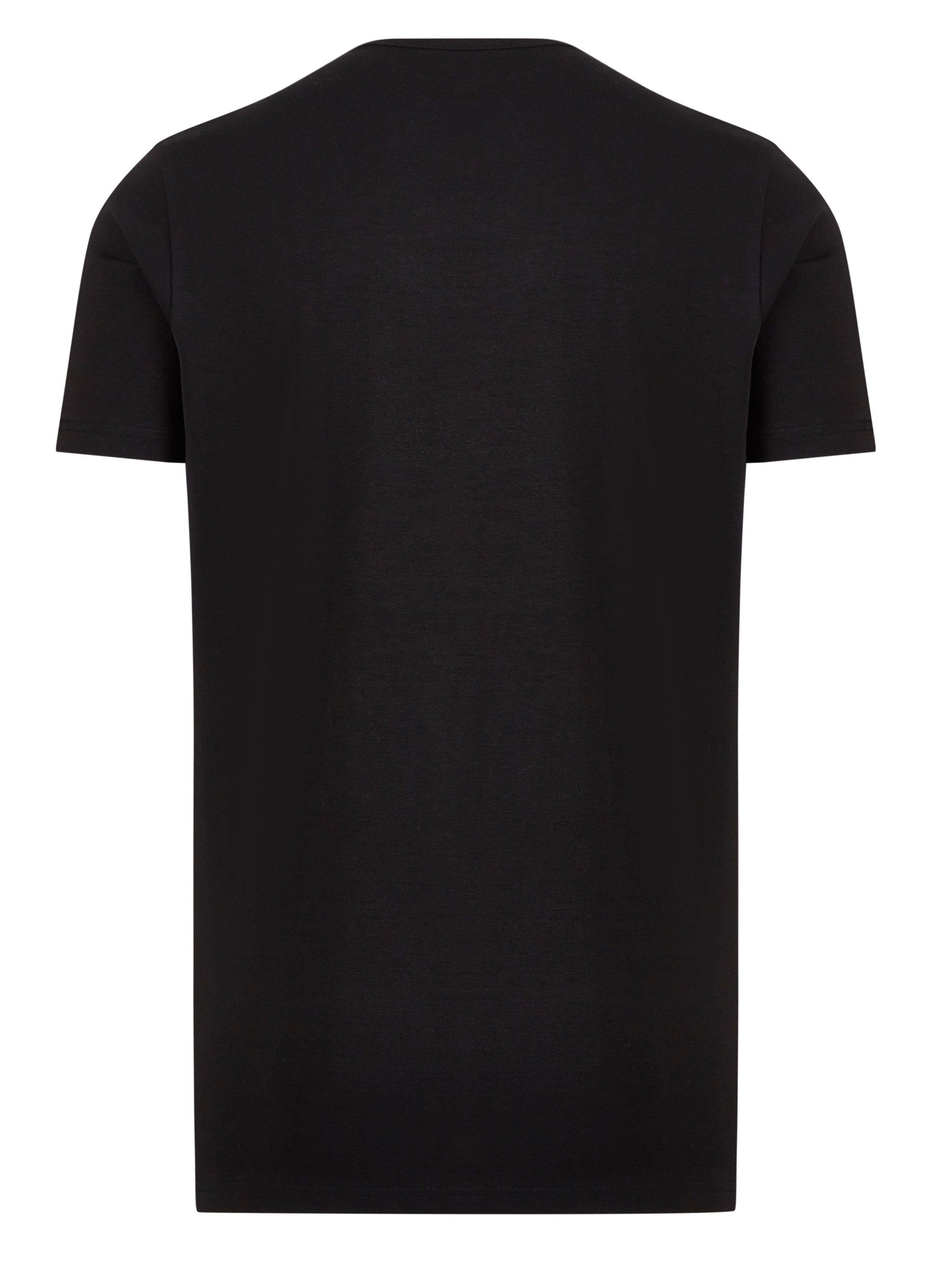 Yazubi T-Shirt modisches 194008) (Black 5er-Pack) mit bequemes V-Ausschnitt T-shirt Schwarz Mythic Shirt (Spar-Set