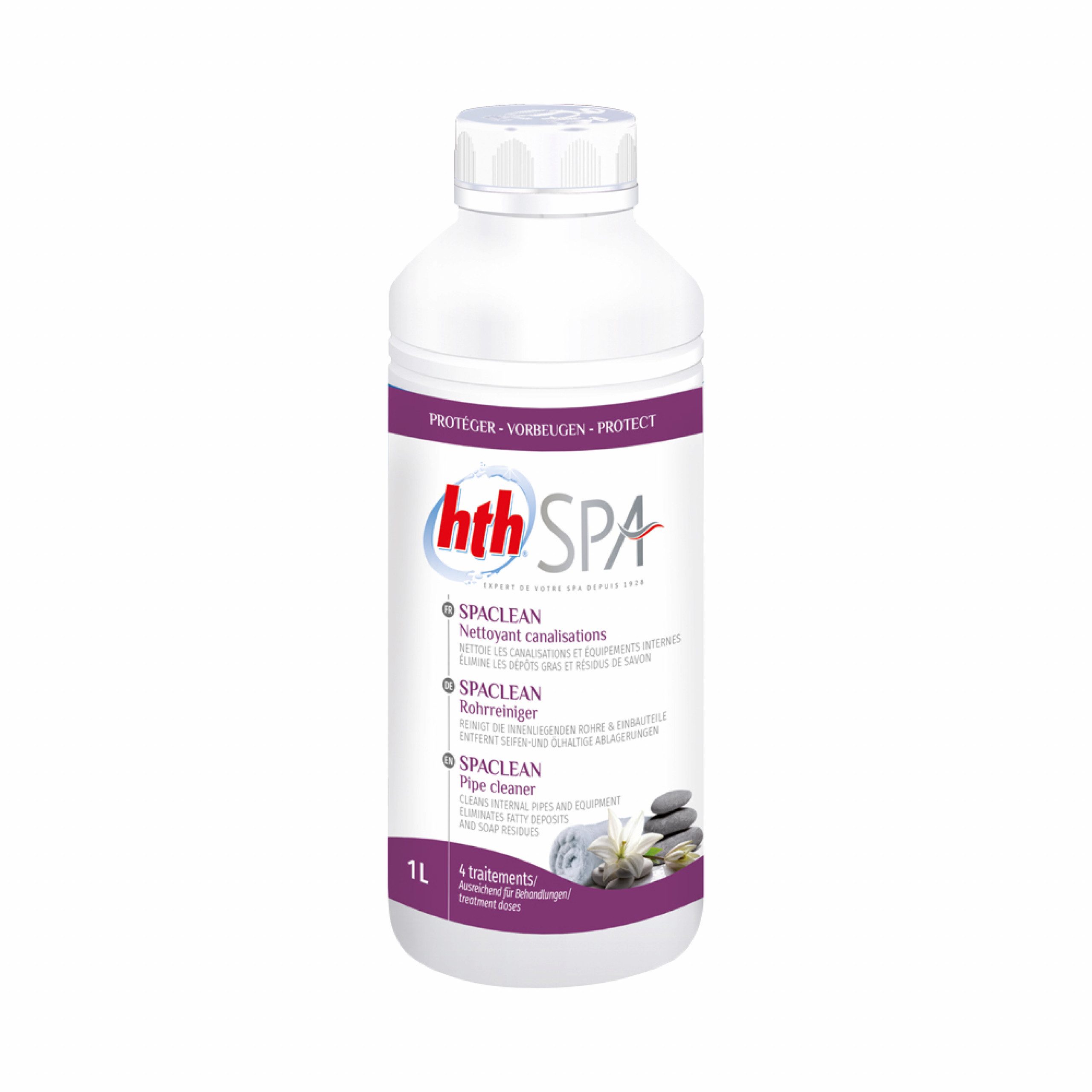 HTH Обслуживание бассейна hth spa Spaclean Rohrreiniger 1 L (1000 ml) Whirlpoolreiniger