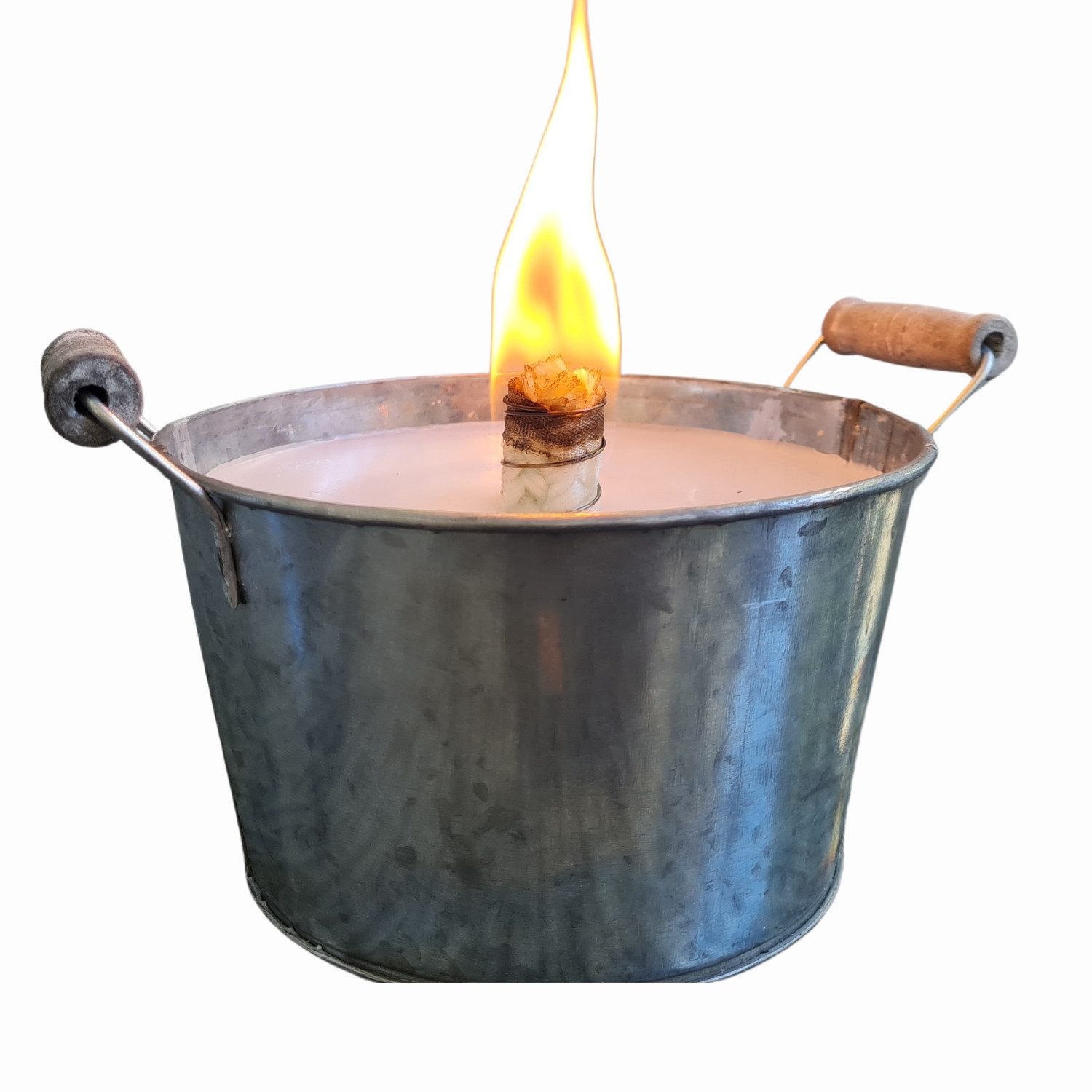 Schwabenfire Outdoorkerze Schwabenfire Große Outdoorkerze mit Dauerdocht in Schale