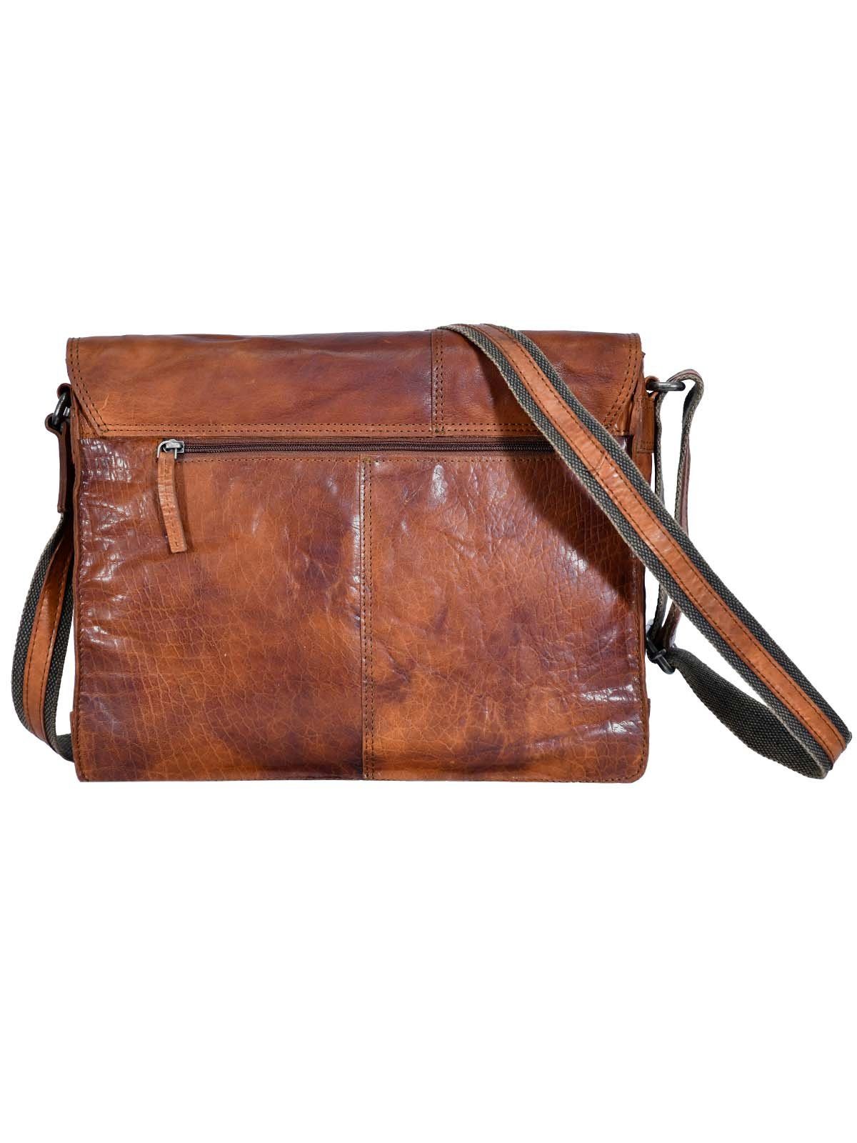Sparrow-Mens-Leather-Messenger Bag Spikes & Spikes & 36x30x9 Sparrow Messenger