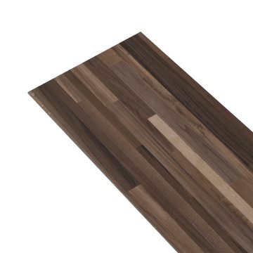 Teppichboden PVC-Fliesen 5,02 m² 2 mm Selbstklebend Braun Gestreift, vidaXL