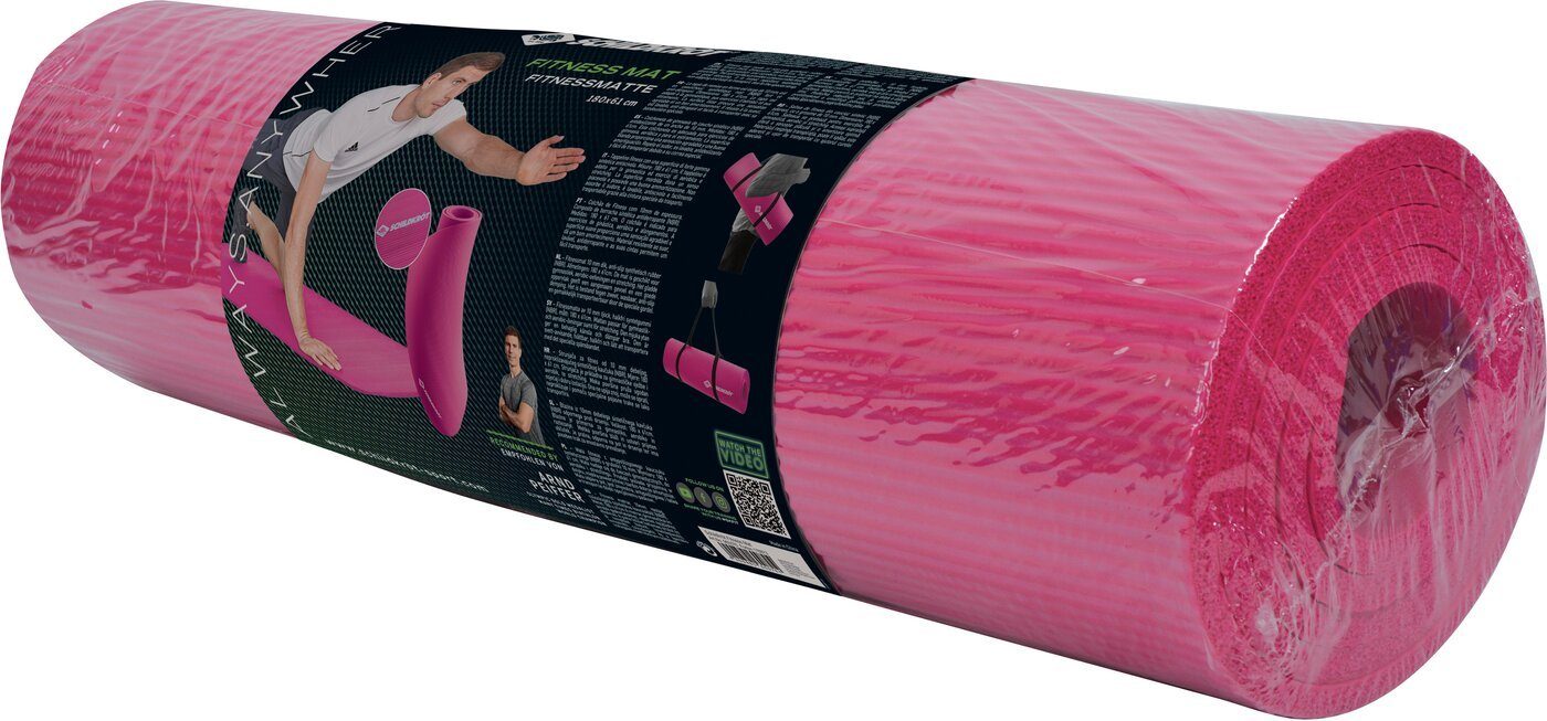 Schildkröt-Fitness Gymnastikmatte FITNESSMATTE, (10mm, pink), mit Tra