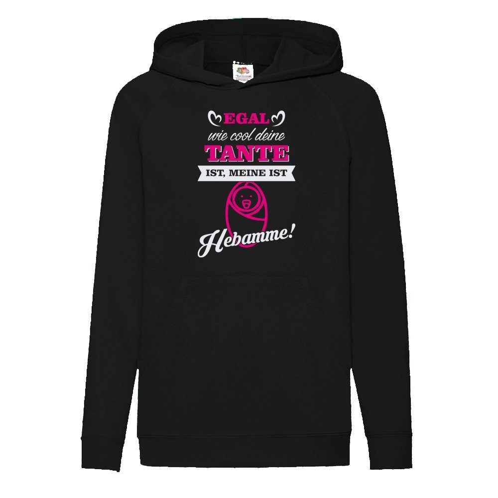 Ggraphics Hoodie Egal, wie cool Deine Tante ist, meine ist Hebamme