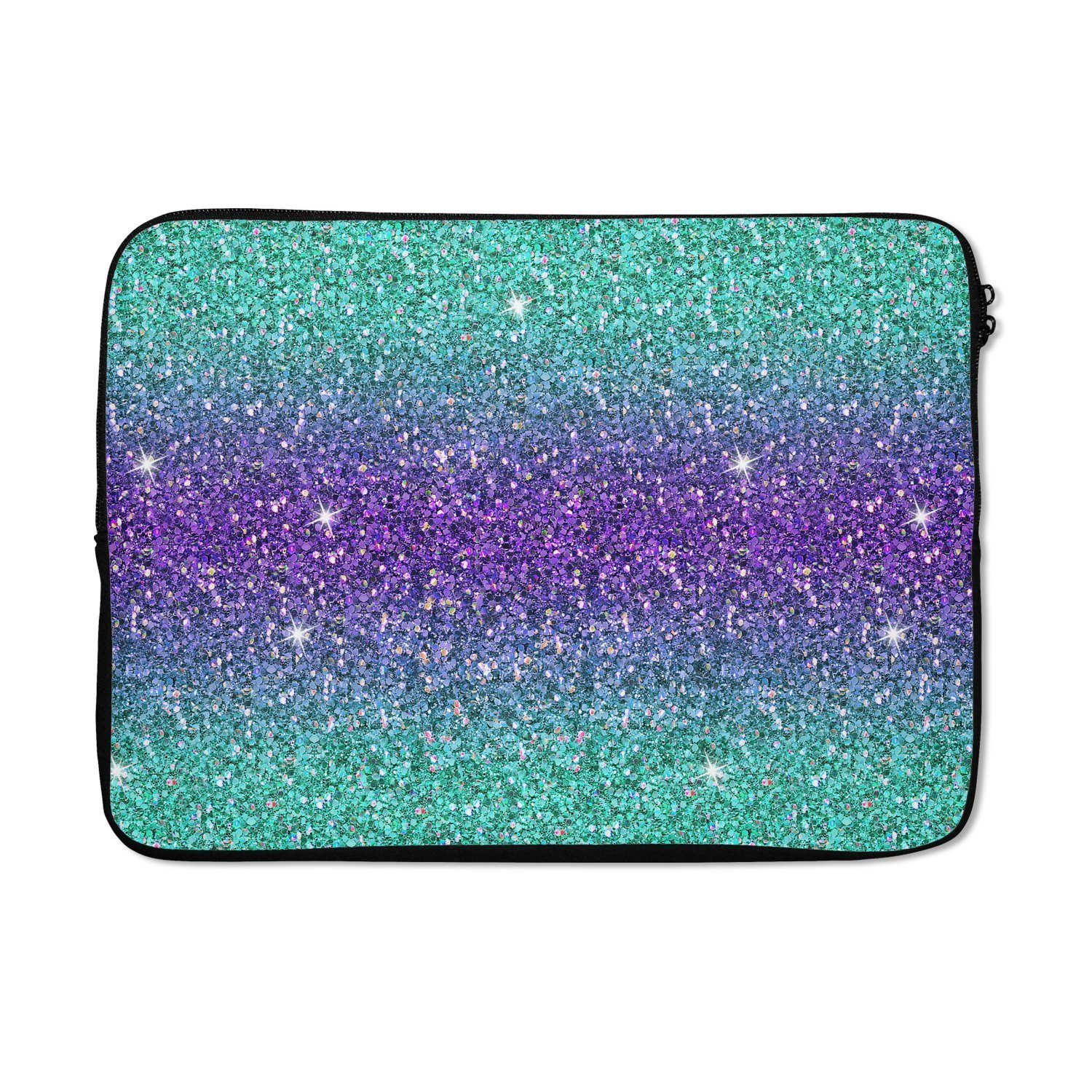 MuchoWow Laptop-Hülle Ombre - Fische - Tierkreiszeichen - Muster 13.3 Zoll, Laptopsleeve, weiches Innenfutter zum Schutz Kratzern, Laptoptasche