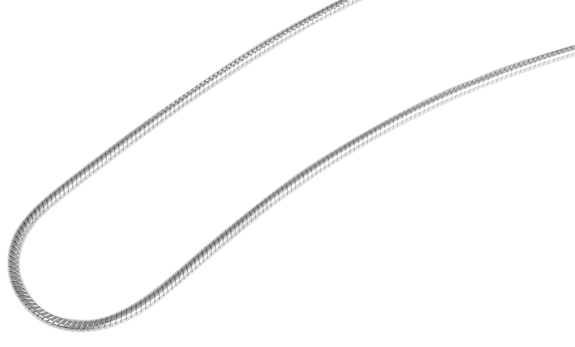 Kette ohne Anhänger Halskette – Schlangenkette aus 925 Silber 42 cm