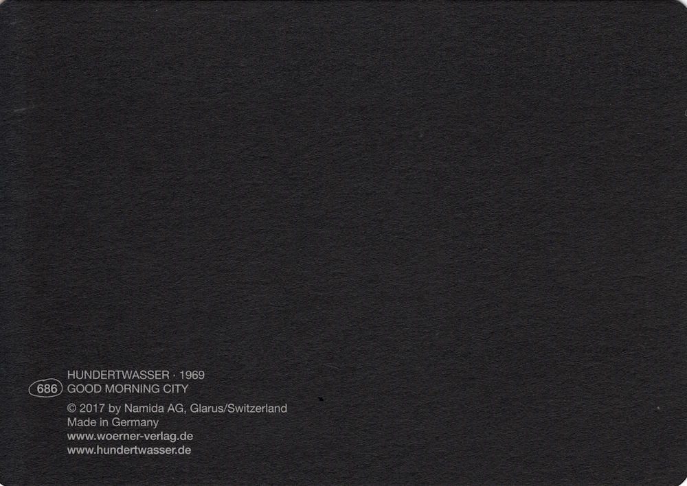 Morning Kunstkarte "Good Hundertwasser City" Postkarte