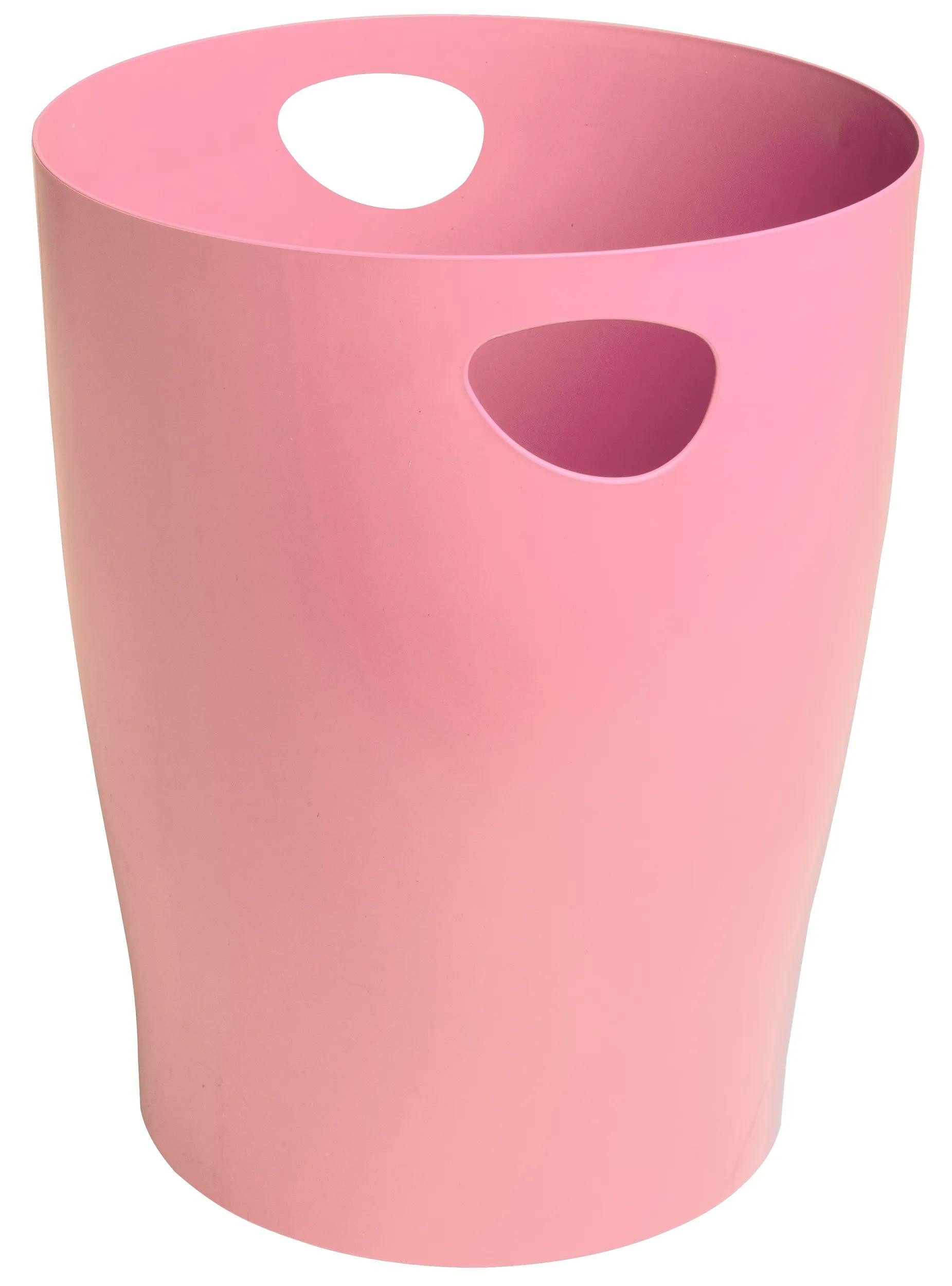 EXACOMPTA Aufbewahrungsbox 8x Papierkorb Ecobin AutentiK - Bonbonrosa - 45371D, Papierkörbe