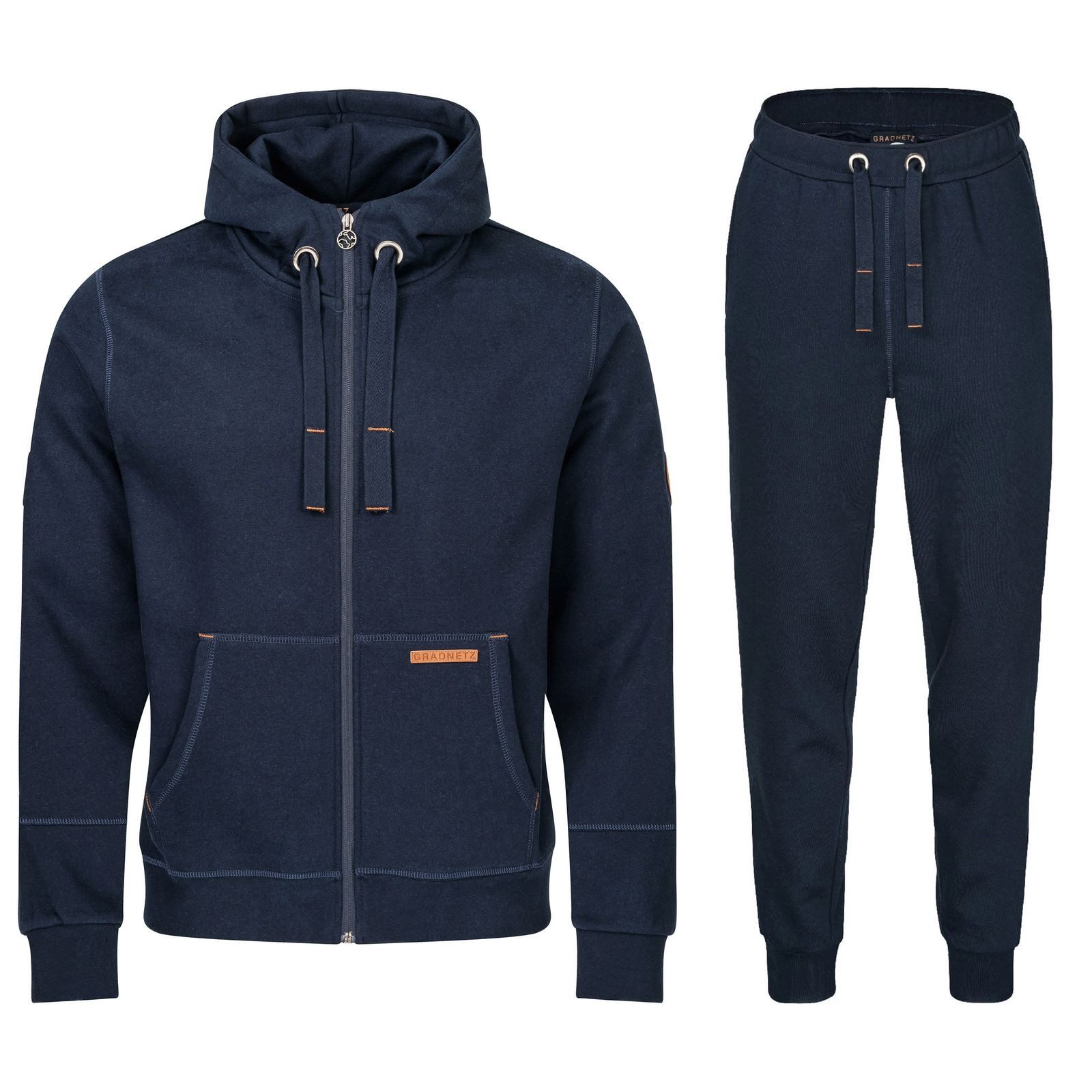 Gradnetz Jogginganzug Freizeitanzug Trainingsanzug für Herren (2-tlg), kusc günstig online kaufen