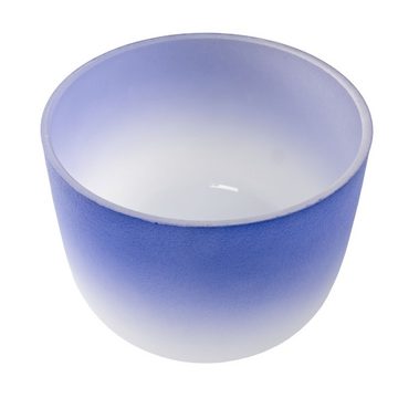 FAME Klangschalen,Crystal Singing Bowl, 9 Zoll, Indigo Blau, A4 440 Hz, Meditative Sound, Quarz Material, Mattes Indigo Finish, Inklusive Tasche, Schlägel und Silikonring, Percussion, Klangschalen, Crystal Singing Bowl, Meditative Sound, Quarz Material