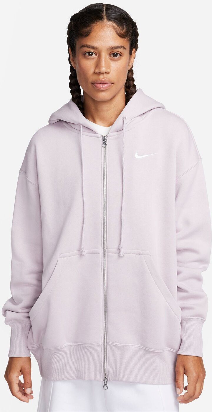 Nike Fleecejacke W NSW PHNX FLC FZ OS HOODIE PLATINUM VIOLET/SAIL