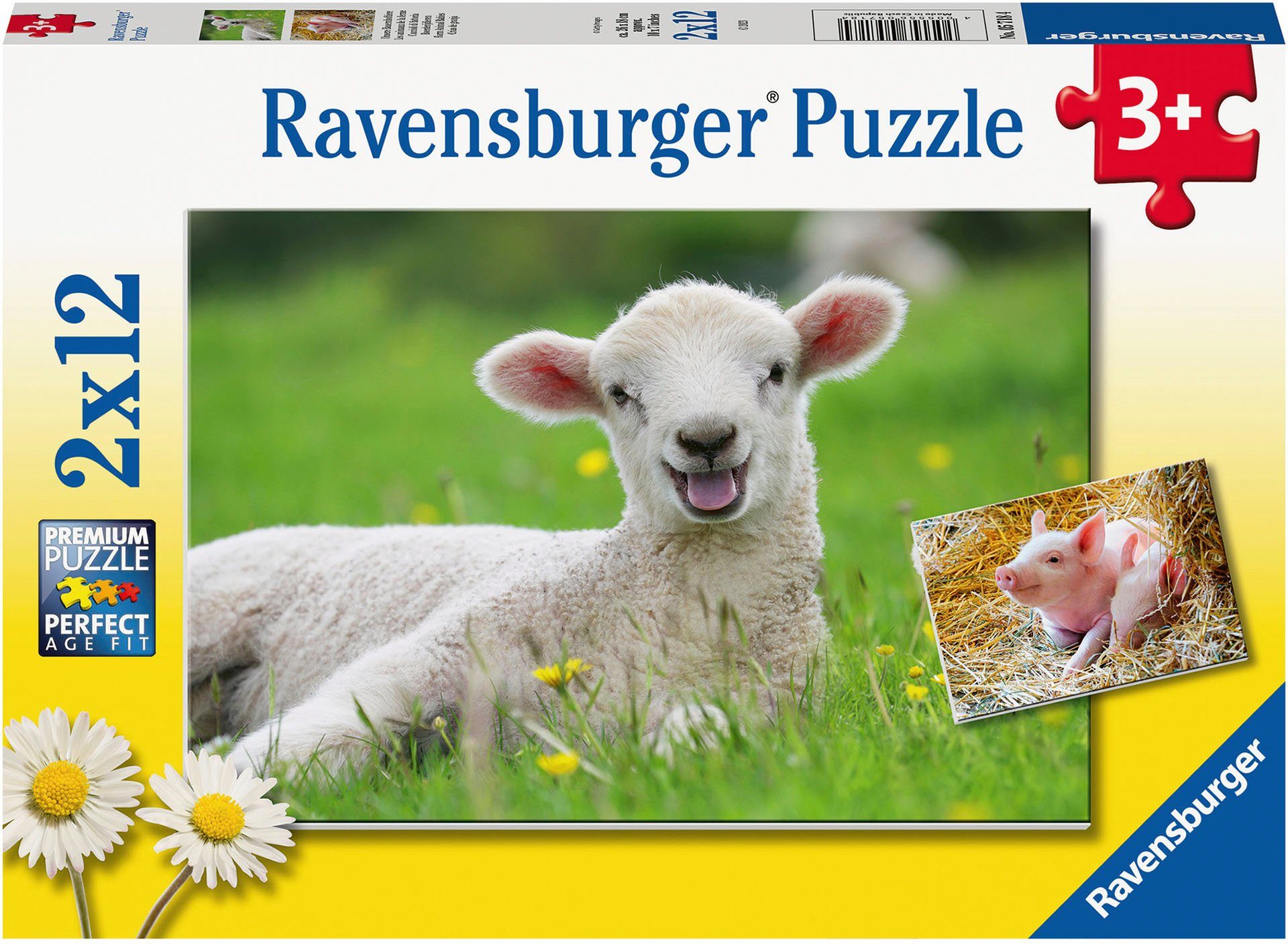 FSC®- Puzzleteile, weltweit Puzzle Unsere Wald Bauernhoftiere, 24 Europe; Made Ravensburger - schützt in