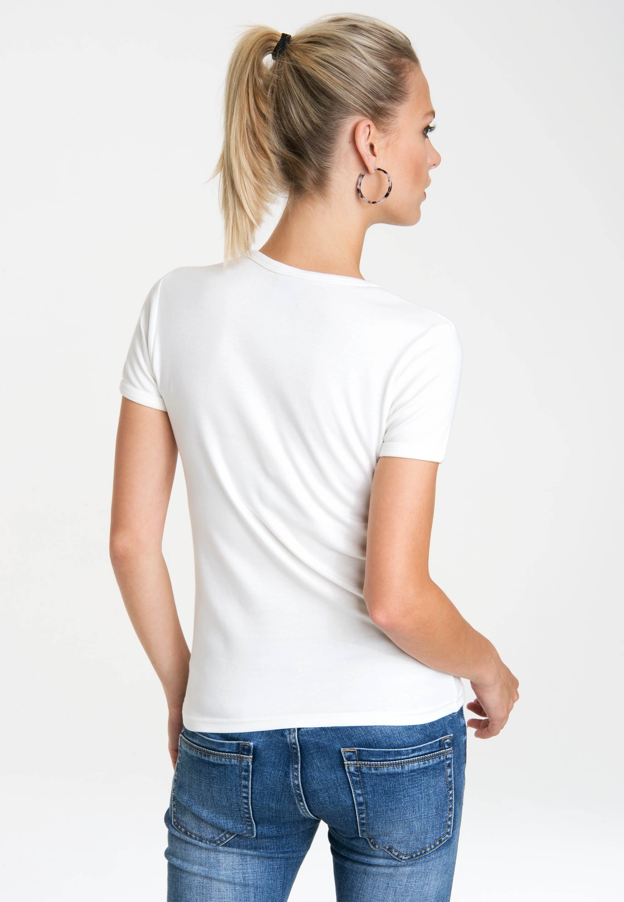LOGOSHIRT T-Shirt Tom & Jerry-Logo mit lizenziertem Originaldesign