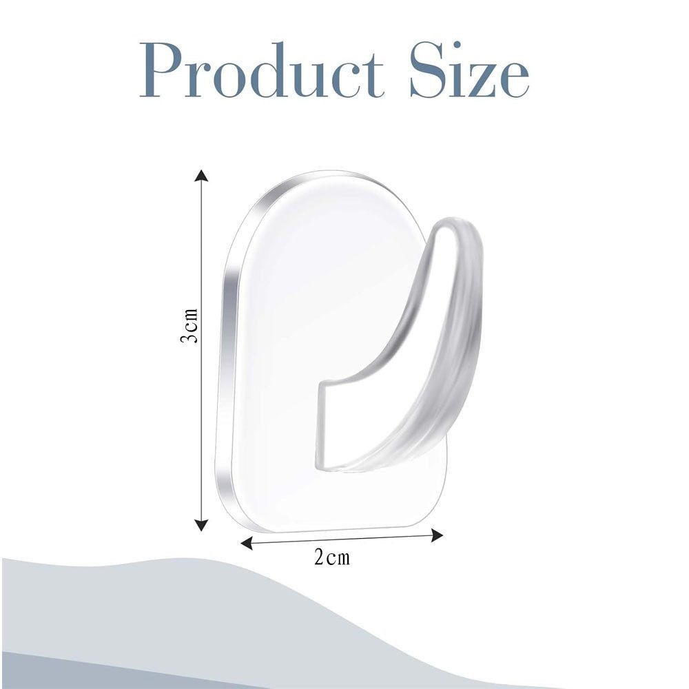 FELIXLEO Gardinenhaken 30 Stück Transparente Selbstklebende Wandhaken, Magi günstig online kaufen