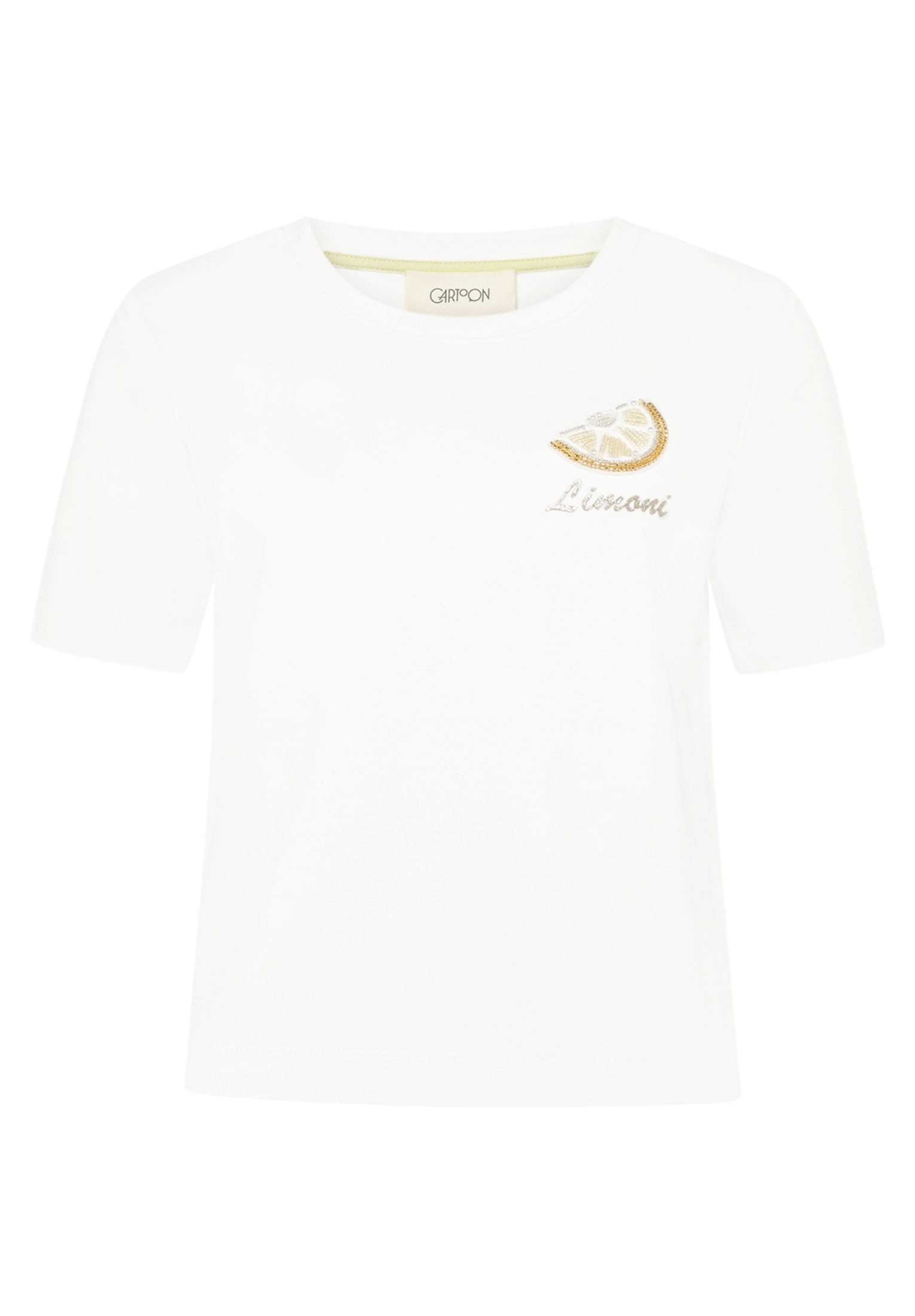 Kurzarmshirt Damen mit Rundhalsausschnitt