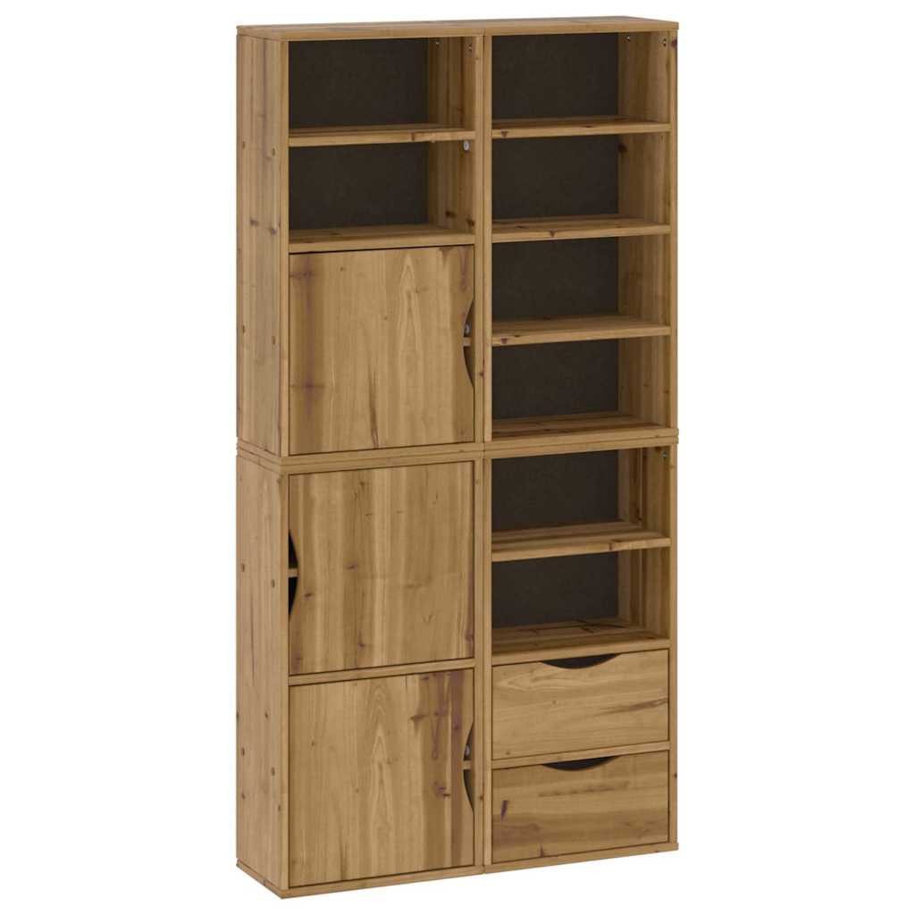 Sideboard Beistellschränke 4 Stk. ODDA 40x24x79 cm Massivholz Kiefer