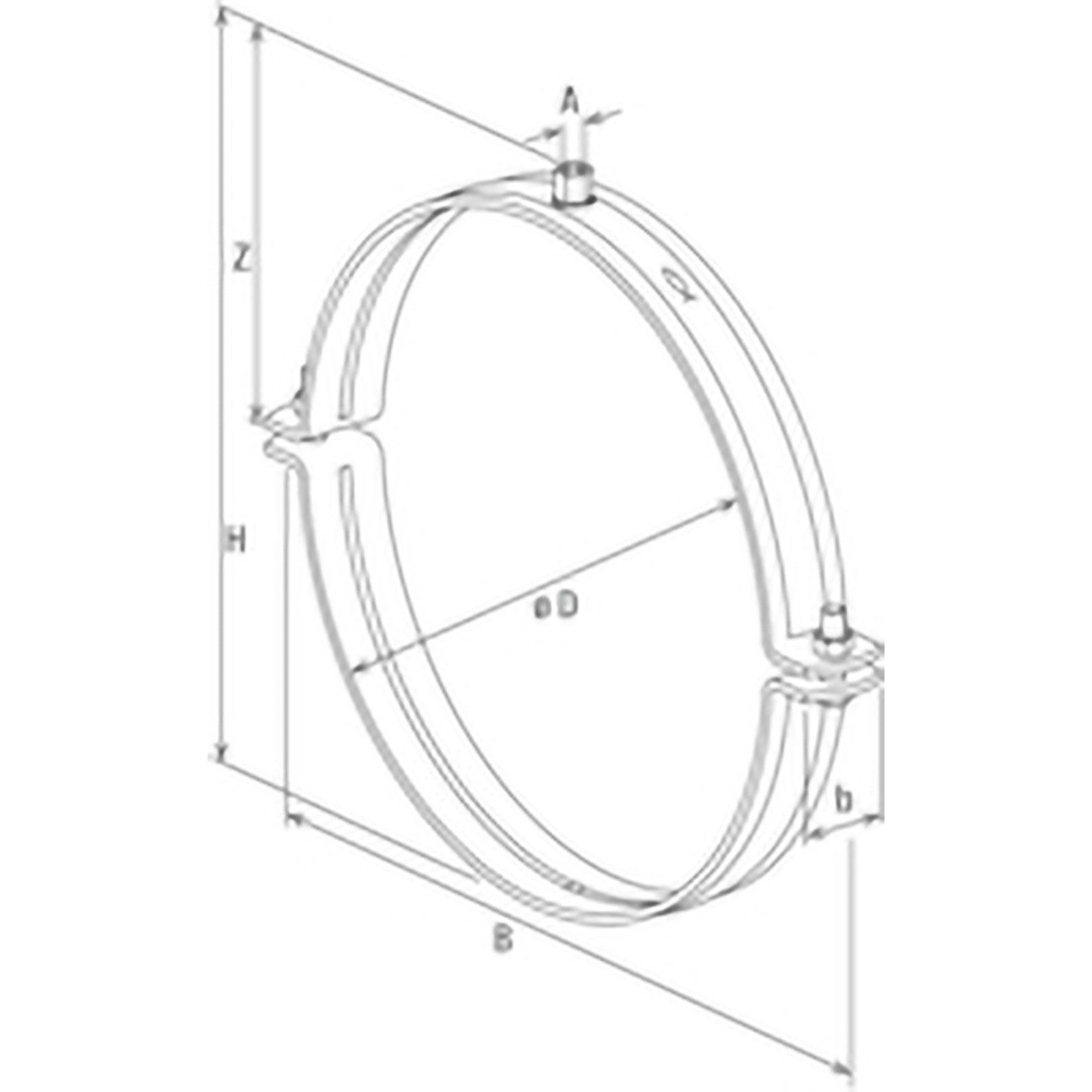 Fischer Dichtschelle Fischer Massivrohrschelle FRSMN 316-324 M16 - 570144