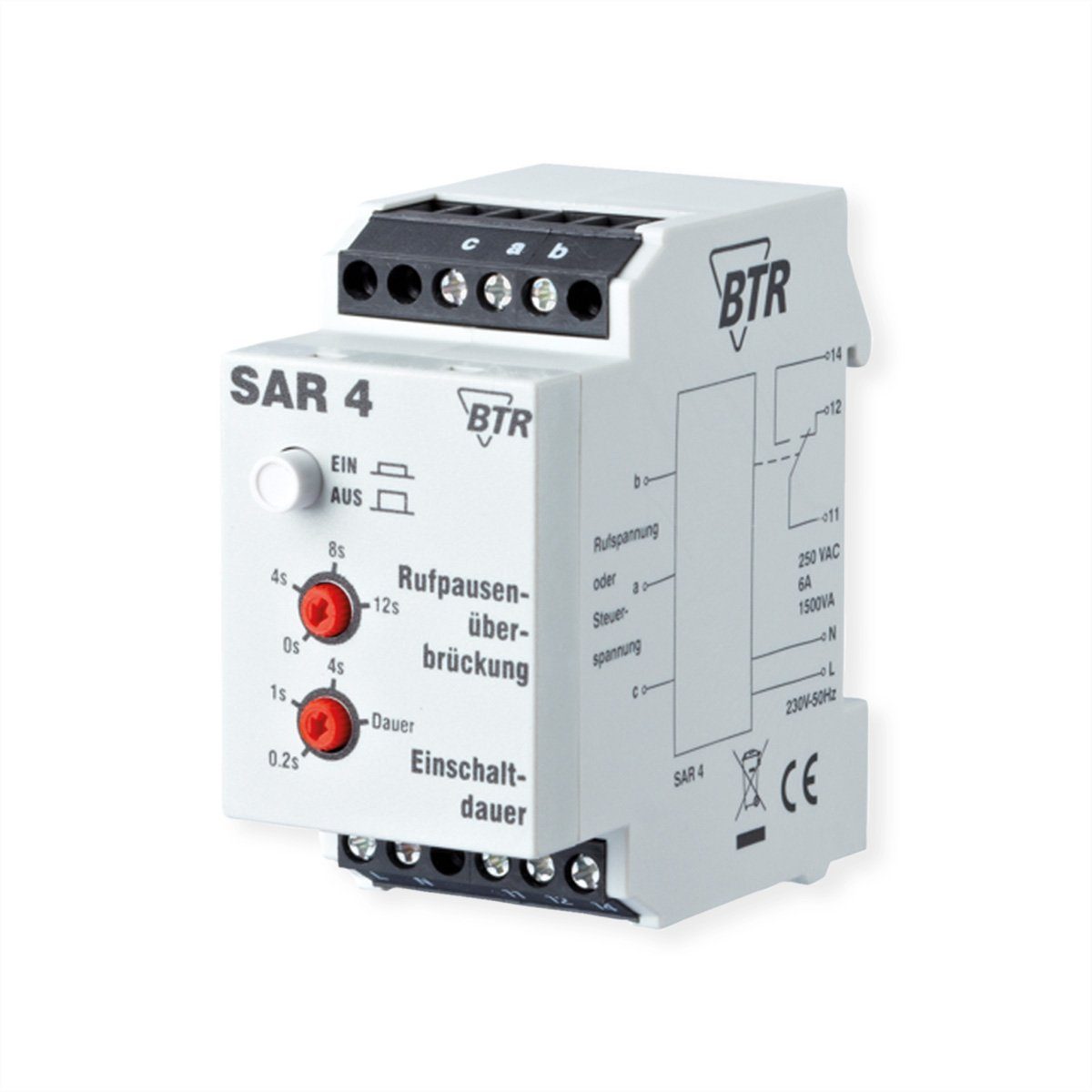 Metz Connect SAR 4 Starkstrom-Anschalterelais Netzwerk-Switch