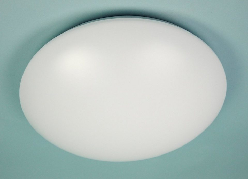 niermann Deckenleuchte, ohne Leuchtmittel, Deckenschale Kunststoff, opal  weiß 39 cm