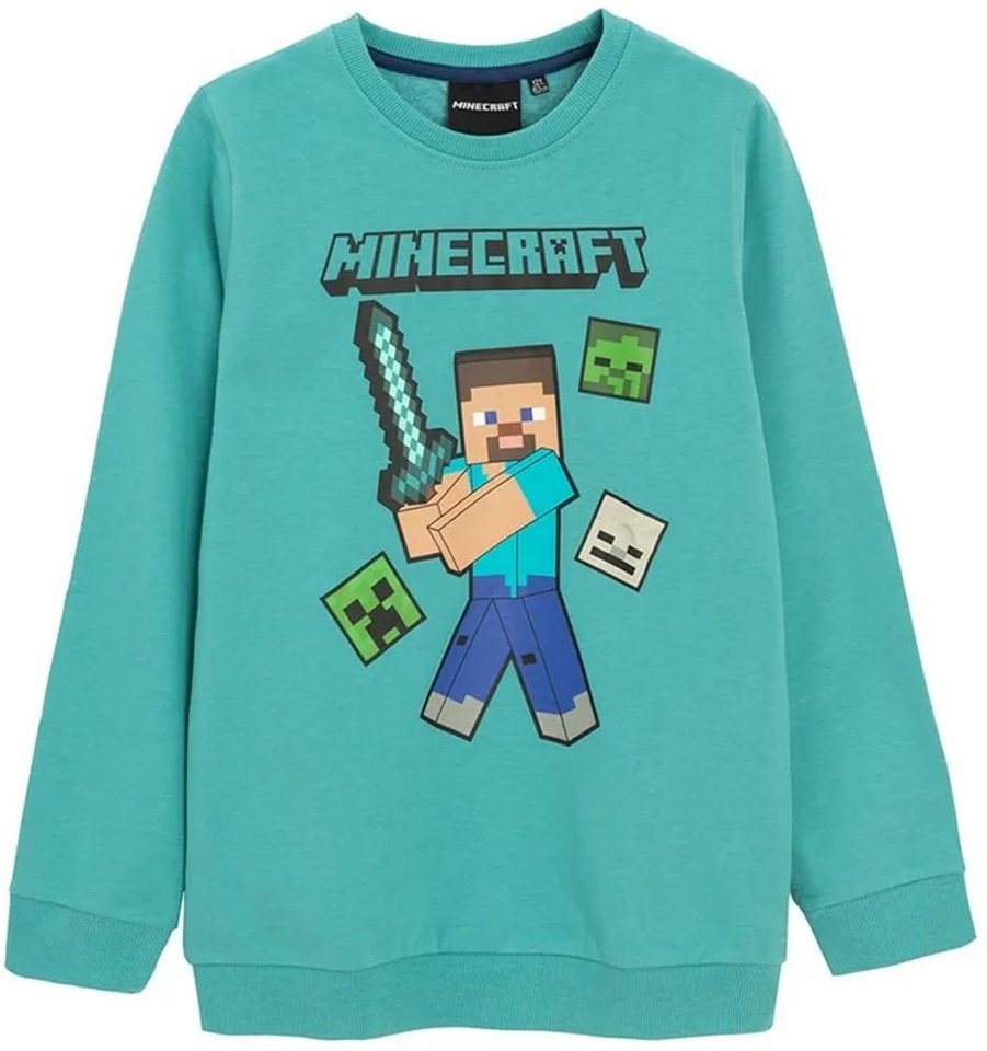 Minecraft Langarmshirt MINECRAFT Langarm SWEATSHIRT Kinder PULLI Pullover Jungen