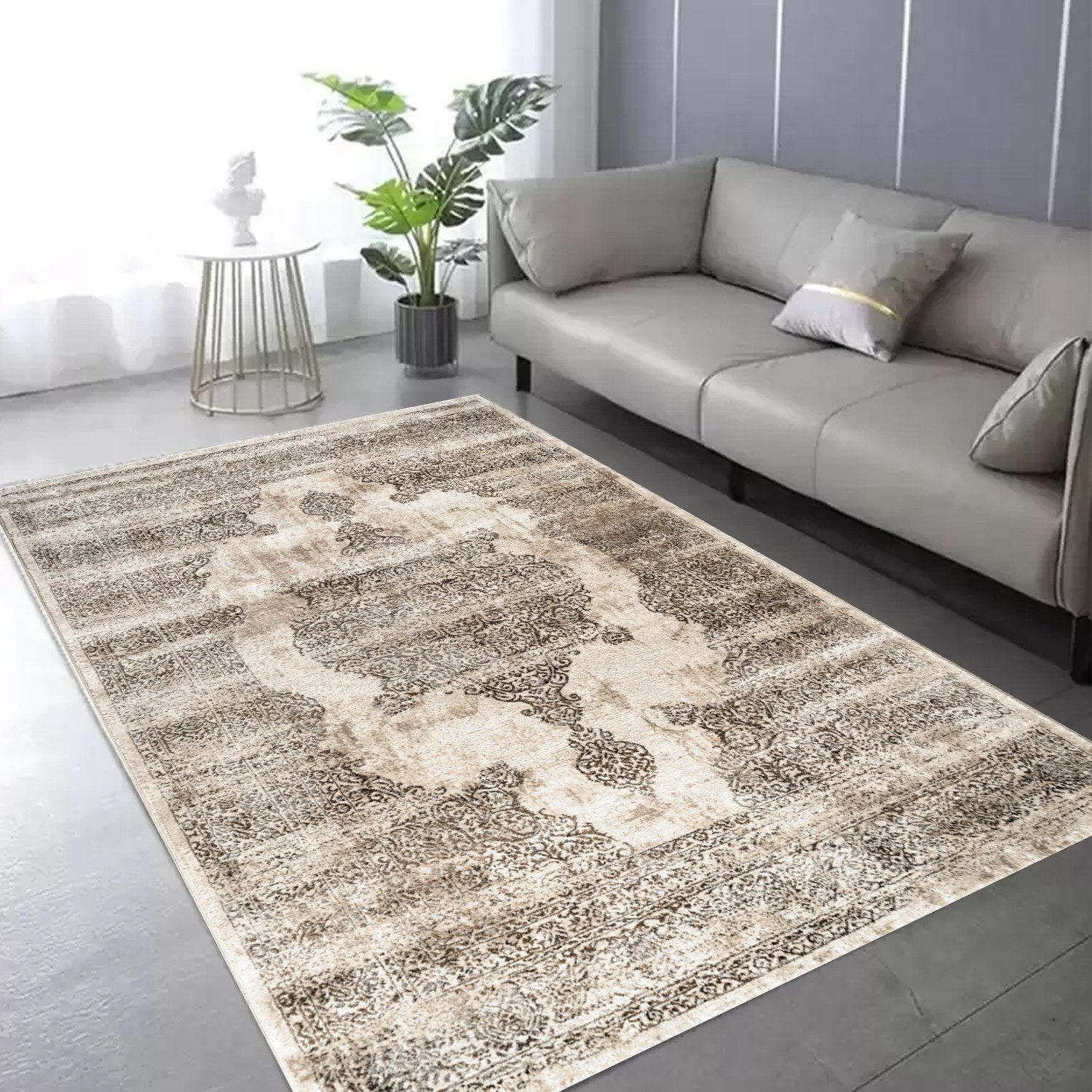 Carpetilla Orientteppich Teppich Elegance Qualitativ, Klassischer Läufer mit Kunstvollem Ornamenten Wohnzimmer Teppich