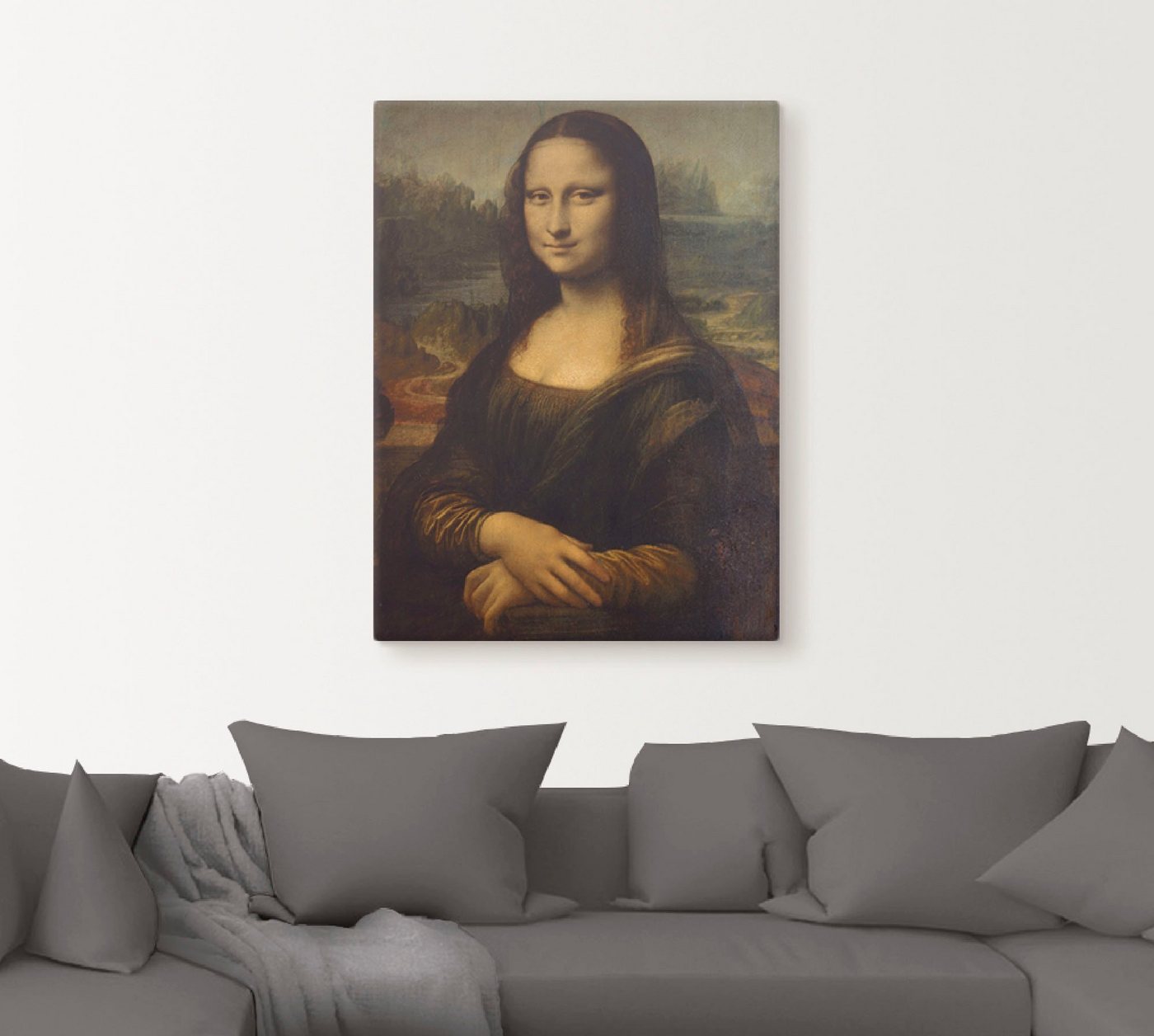 Artland Wandbild »Mona Lisa. Um 1503«, Porträts (1 Stück), in vielen Größen & Produktarten -Leinwandbild, Poster, Wandaufkleber / Wandtattoo auch für Badezimmer geeignet-HomeTrends