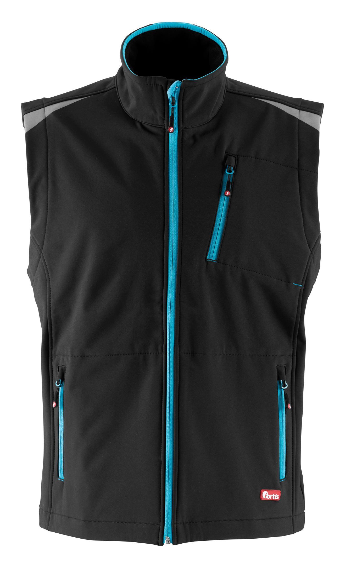 fortis Softshellweste Herren-Weste twenty-four, schwarz/türkis, Größe günstig online kaufen