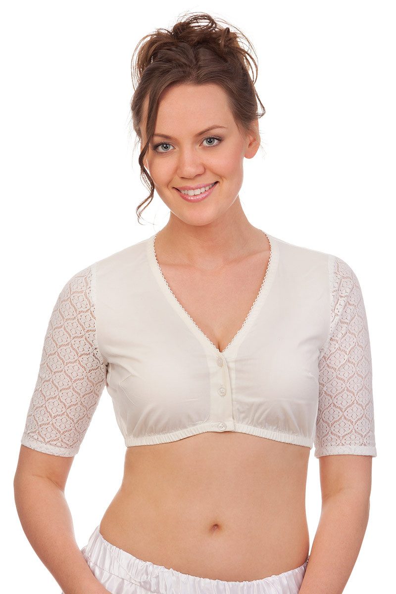 Dirndlbluse Dirndlbluse - NALANI-BÄRBEL - offweiß