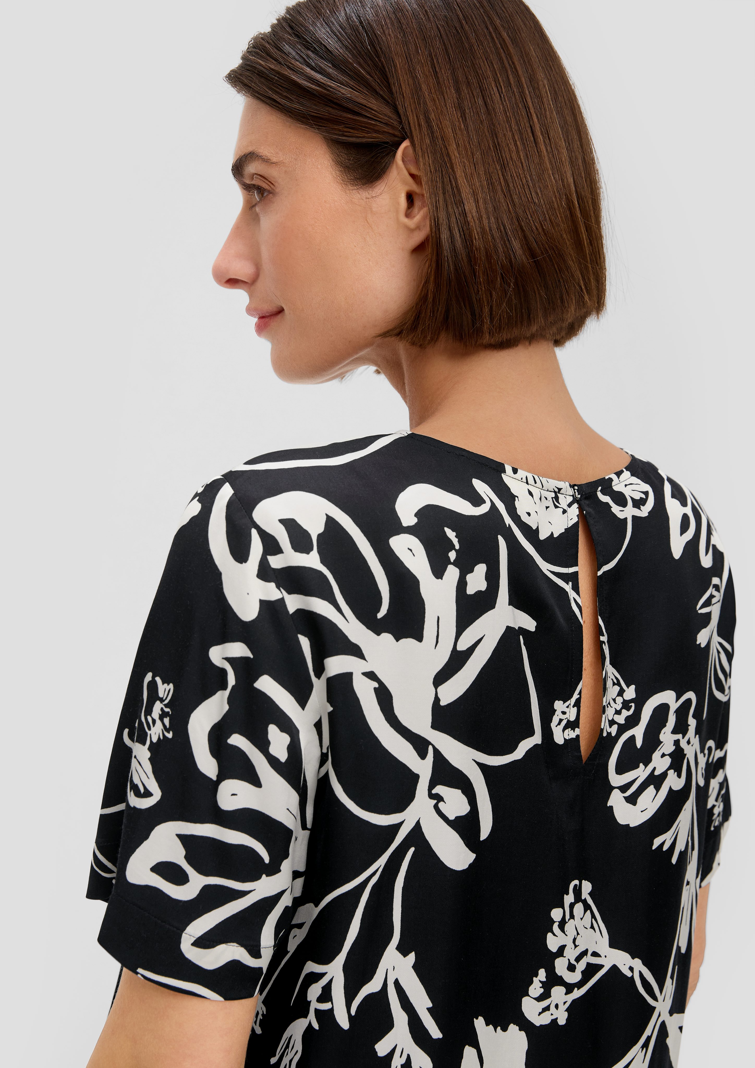 s.Oliver BLACK LABEL Kurzarmbluse Bluse mit günstig online kaufen
