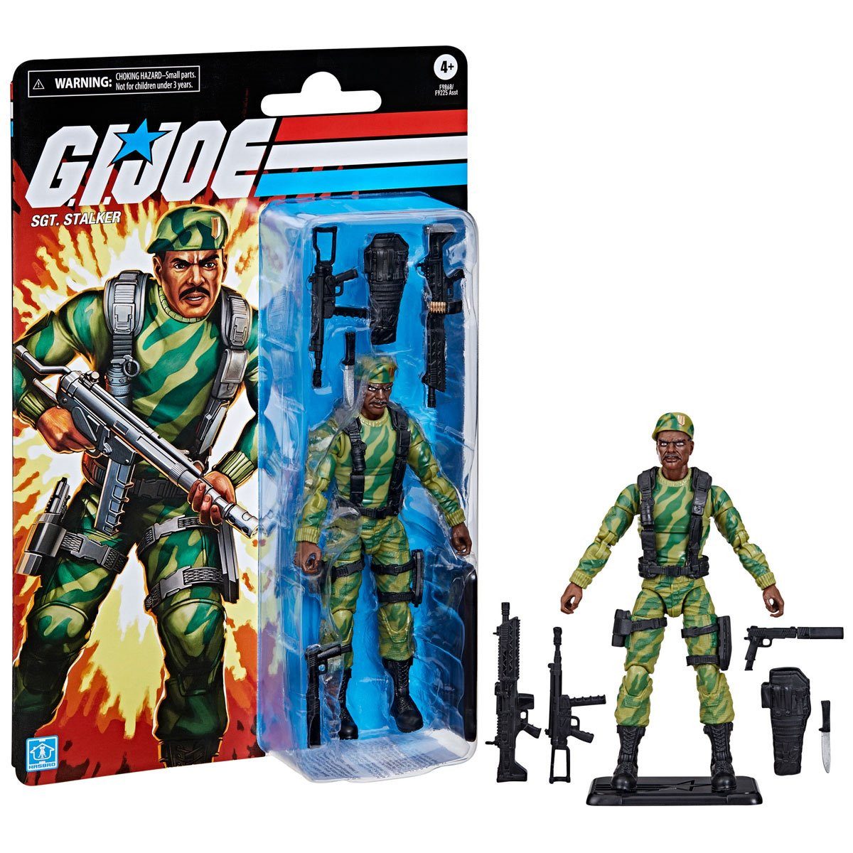 Hasbro Actionfigur G.I. Joe Classified Series Retro Cardback Sgt. Stalker 6 Inch Actionfi