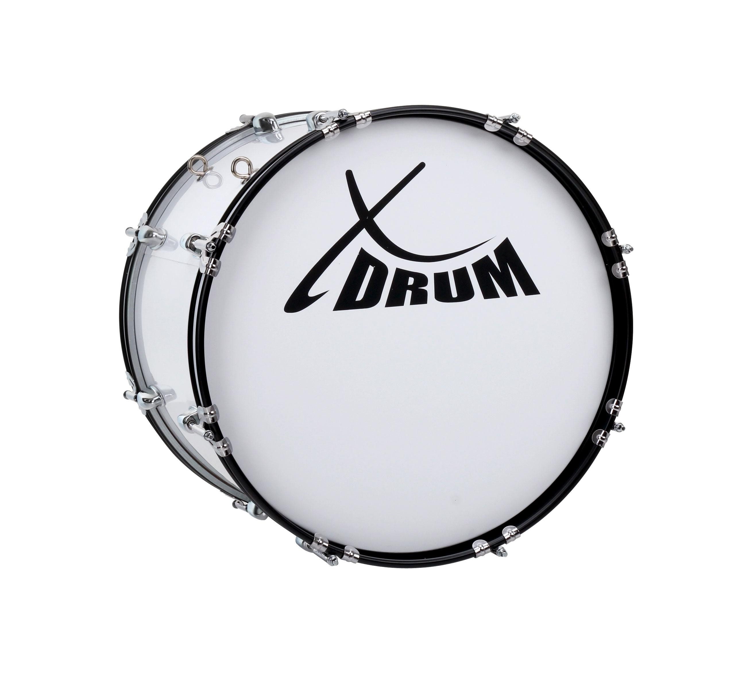 XDrum Trommel XDrum MBD-218 Marschtrommel 18"x12" Fußball Trommel, Fußball Pauke 18" - inkl. Schlägel & Tragegurte