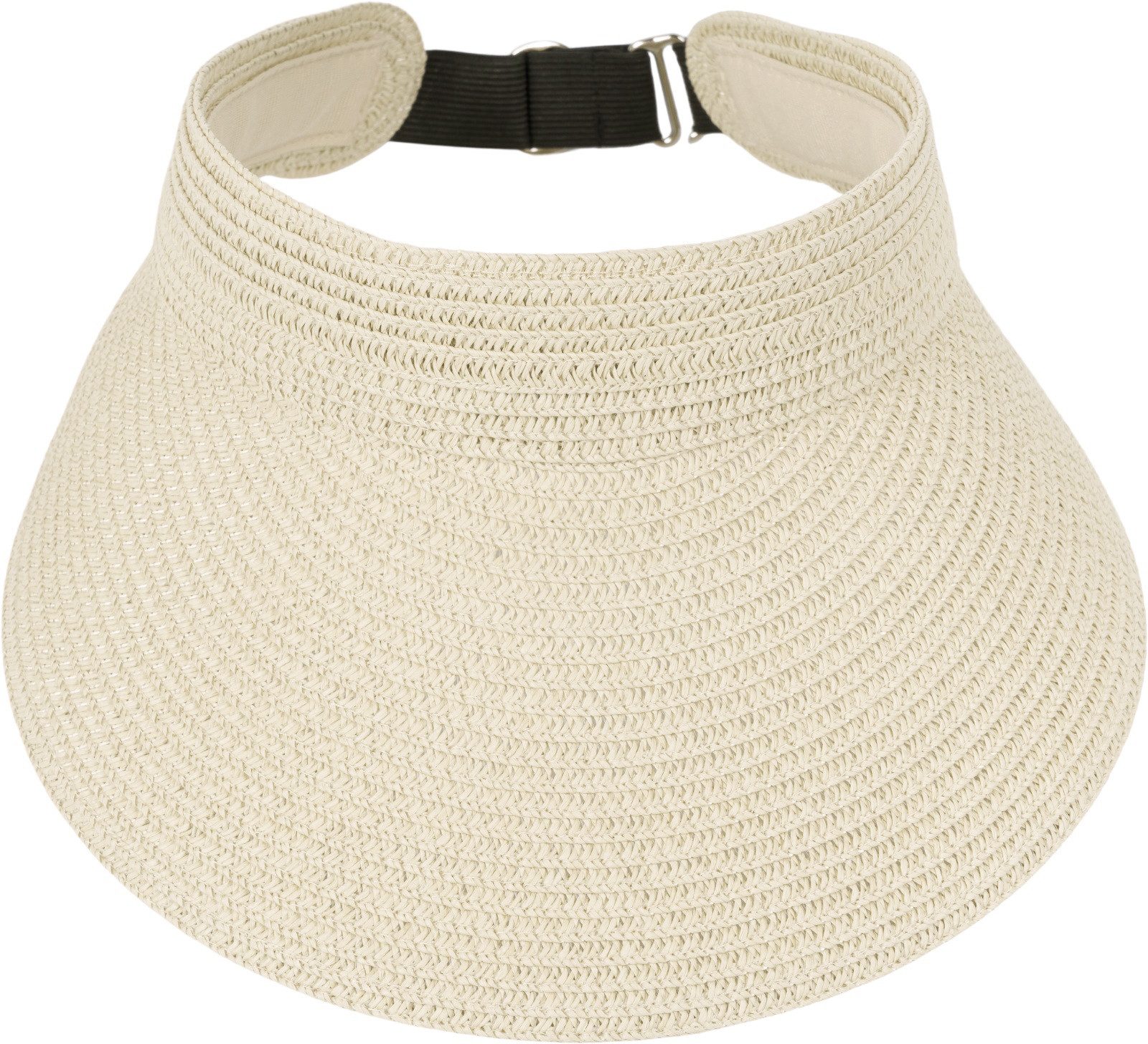 styleBREAKER Visor Papierstroh Visor Cap Einfarbig (1-St) günstig online kaufen