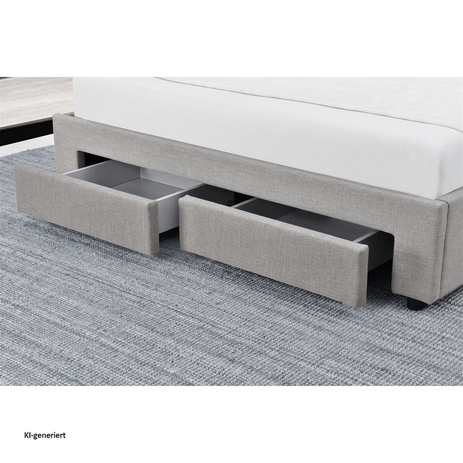 HTI-Line Bett Claire 180 (1 Stück, 1-tlg., 1x Bett Claire 180 mit Lattenrost, ohne Matratze und Dekoration), Doppelbett mit Lattenrost und Schubladen 180 x 200  – Bild 3 von 5