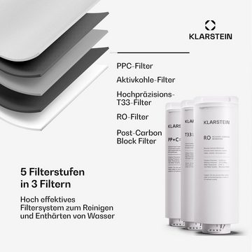 Klarstein Wasserfilter PureFina 600 Wasserfiltersystem, Zubehör für PureFina 600, RO-Filter Wasserfilter maschine Wasserhahn Home Office