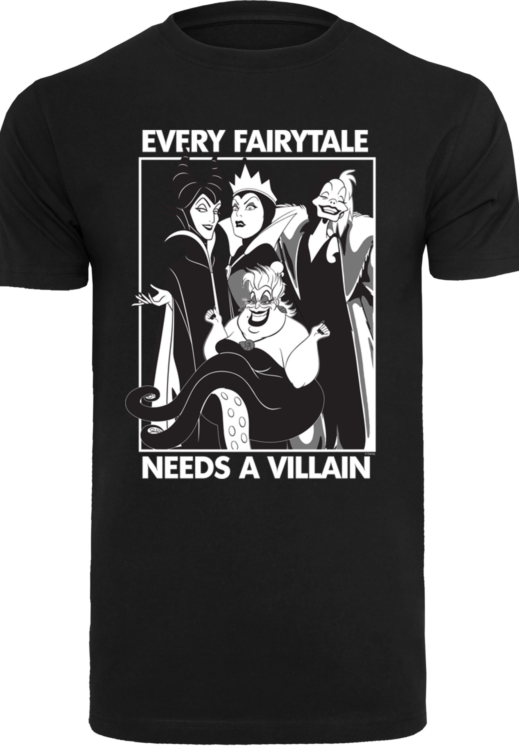 Tale A F4NT4STIC Disney Fairy Merch,Regular-Fit,Basic,Bedruckt Every Needs Villain Herren,Premium T-Shirt