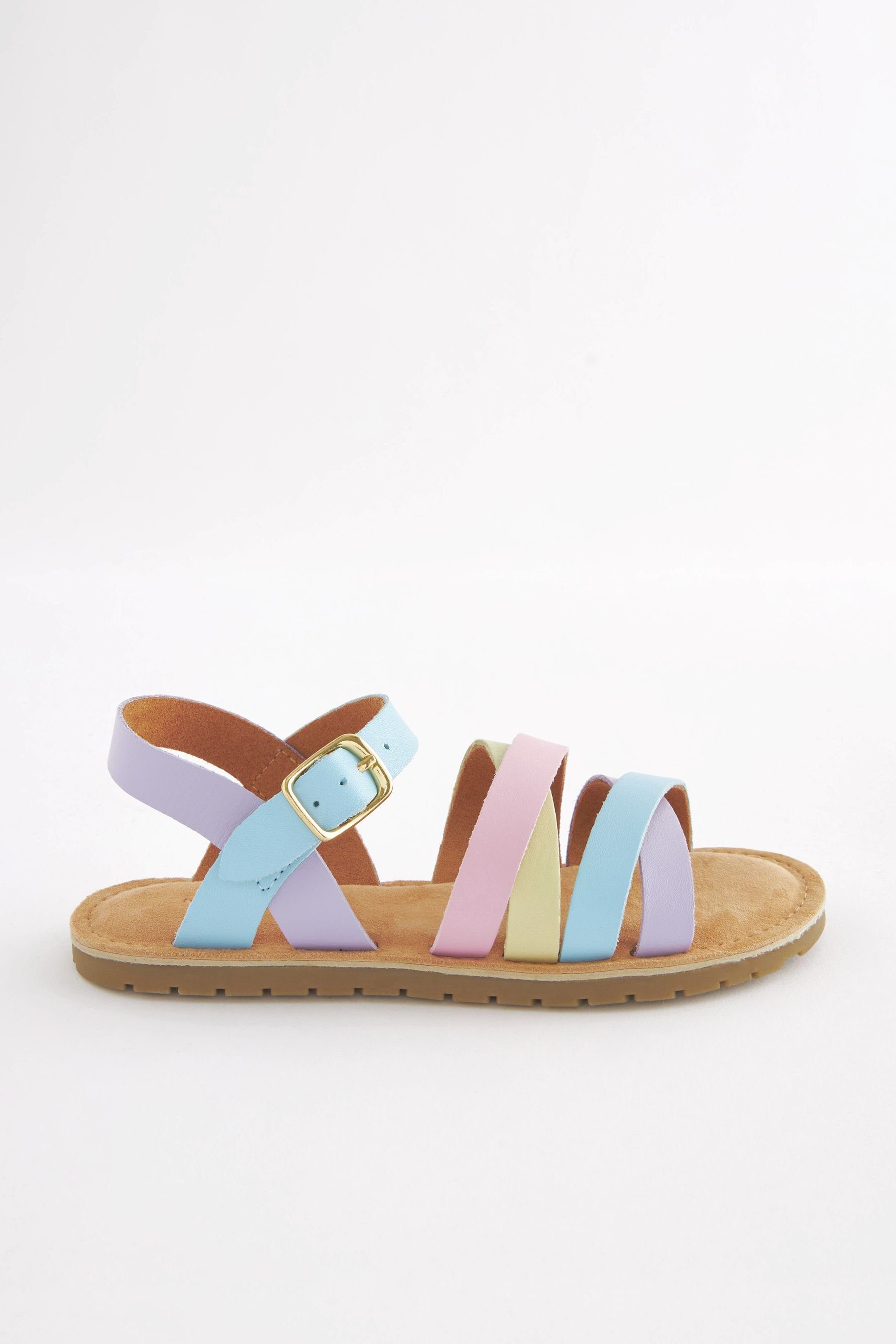 Next Sandaletten Sandale (1-tlg) Rainbow Leather | Riemchensandalen