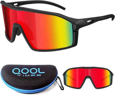 EyeAm Fahrradbrille Sportbrille für Damen & Herren für Sport, Laufen, MTB & Outdoor, (Modell: QOOL Times), UV-Schutz 400