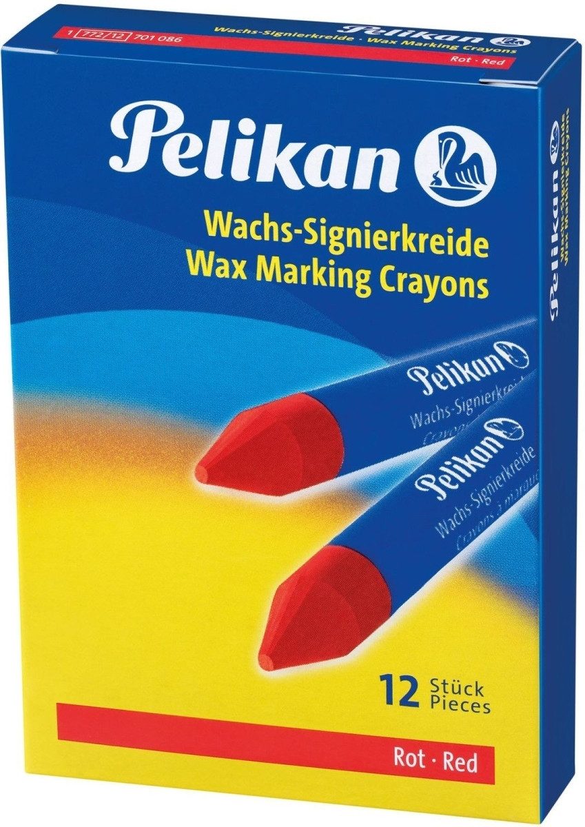 Pelikan Bastelfilz Wachs-Signierkreide 772/12 rot VE=12 Stück