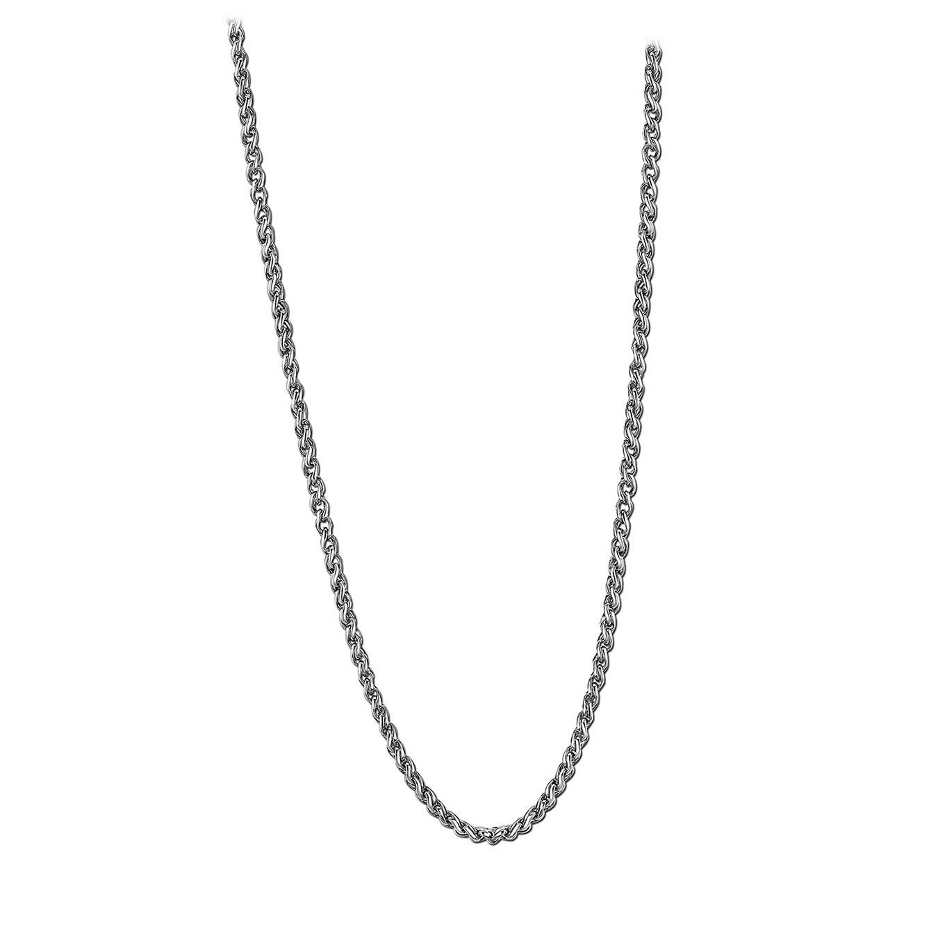 Style Steel) Style silber Lotus (Stainless (Halskette), für Lotus Edelstahlkette Edelstahl Halskette Herren Halsketten