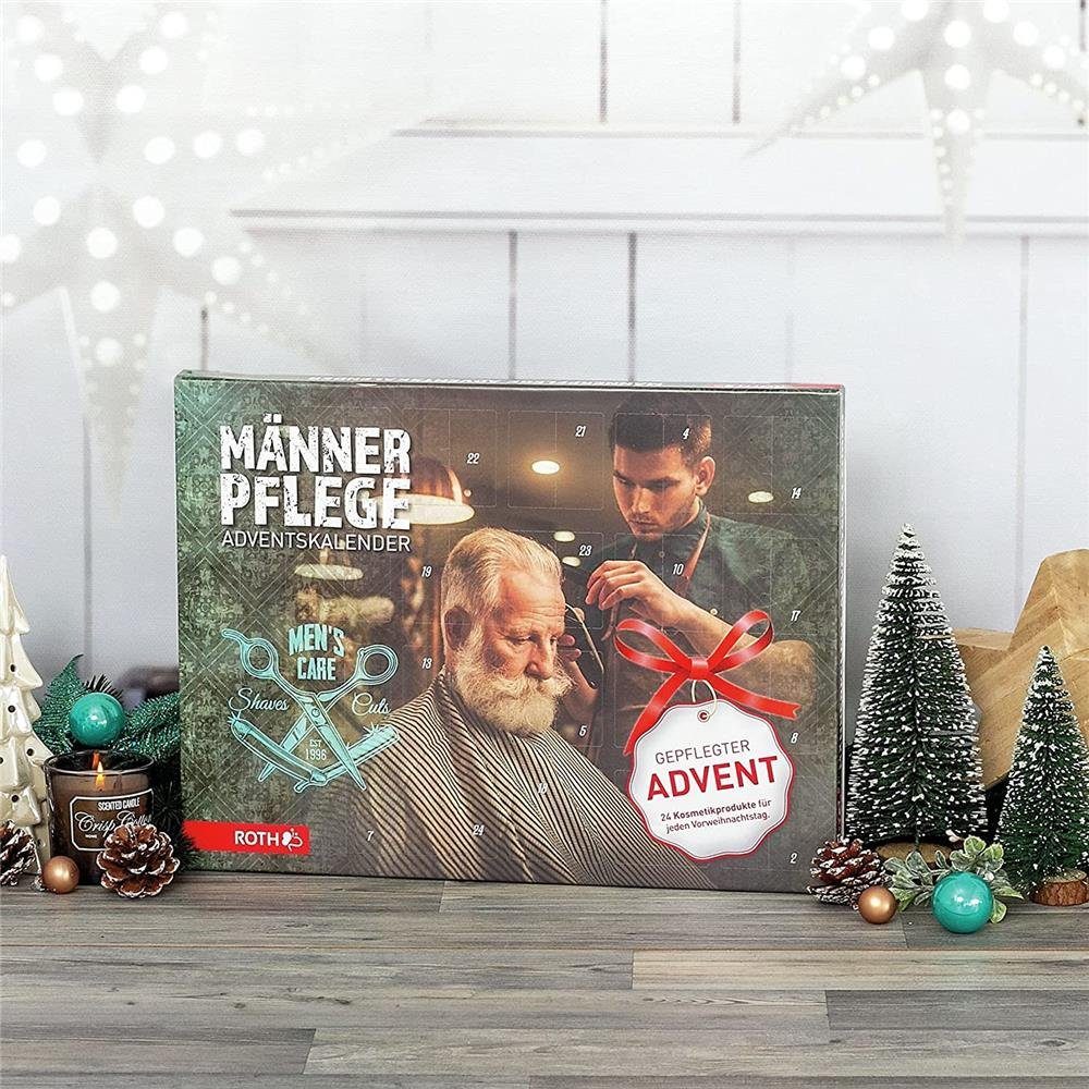 Roth Adventskalender Männerpflege, für Erwachsene, Pflegeprodukte