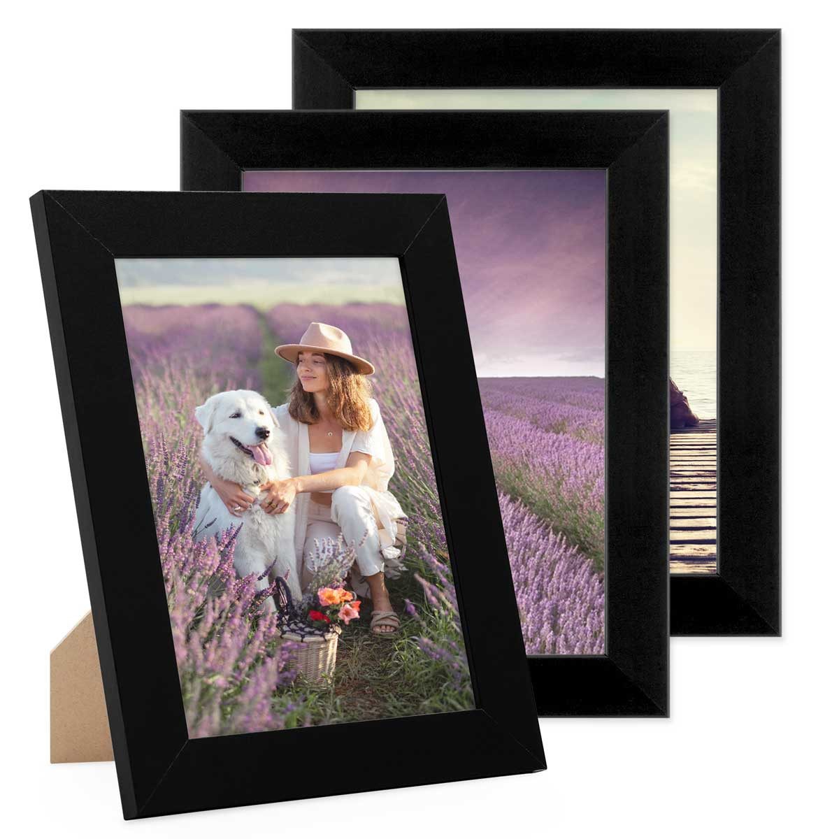 PHOTOLINI Bilderrahmen 3er Set breite Rahmen, extra Zubehör, (3er Set), im günstig online kaufen