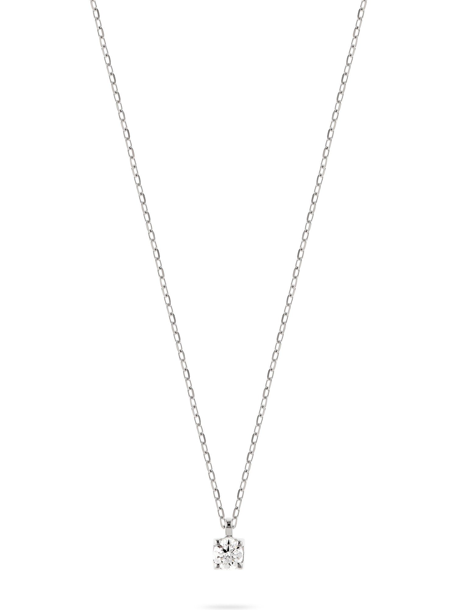 CHRIST Collier CHRIST Damen-Kette 585er Weißgold 1 Diamant