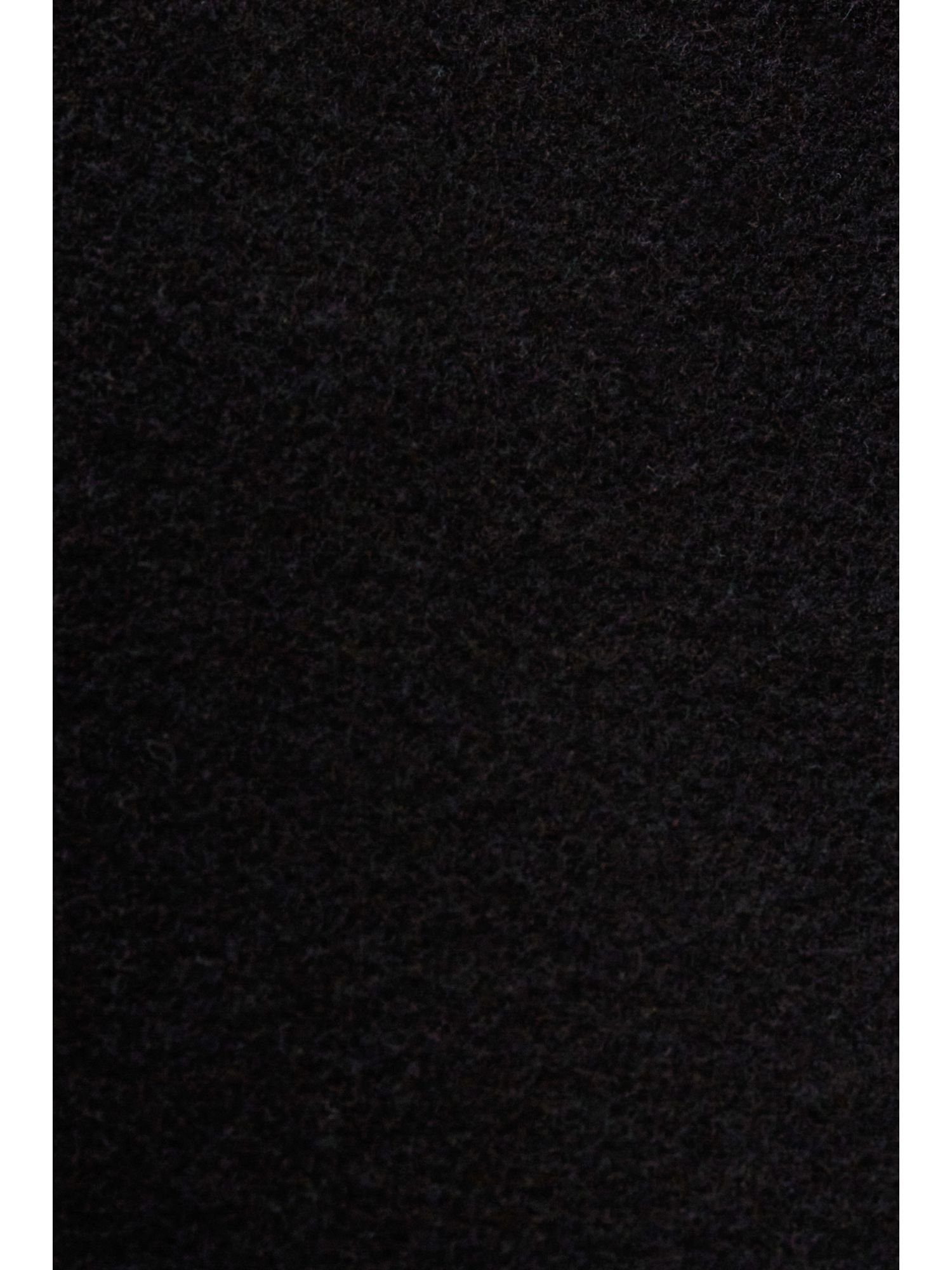 Esprit Langmantel Mantel BLACK Wollmix aus