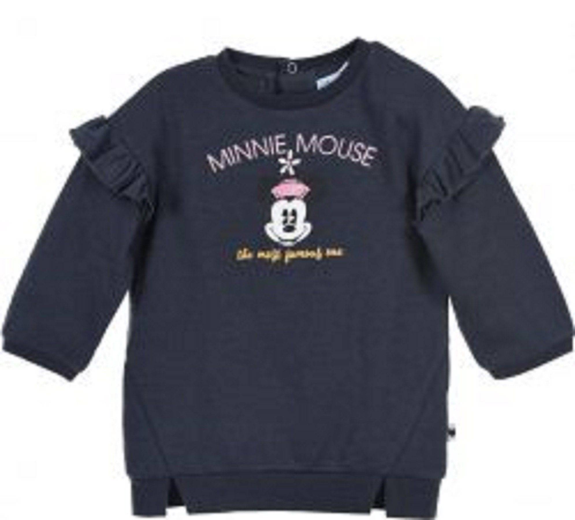 Disney Minnie Mouse Longshirt Minnie Mouse Baby Sweatshirt 20% Baumwolle 80% Polyester