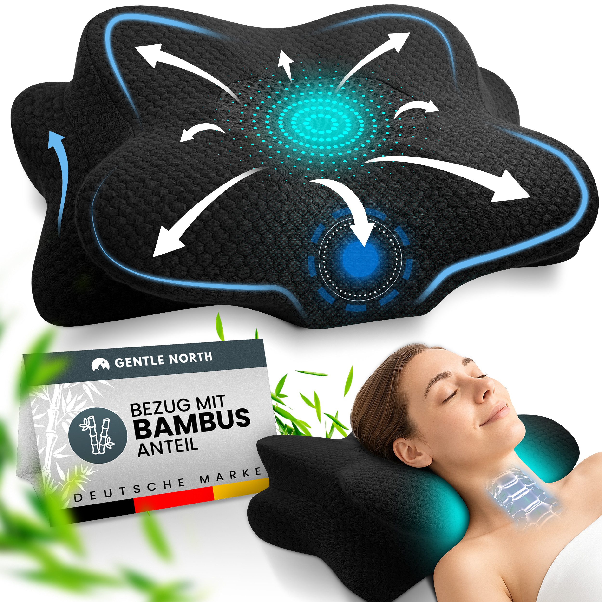 Gentle North Nackenstützkissen Orthopädisches Nackenstützkissen aus hochwer günstig online kaufen