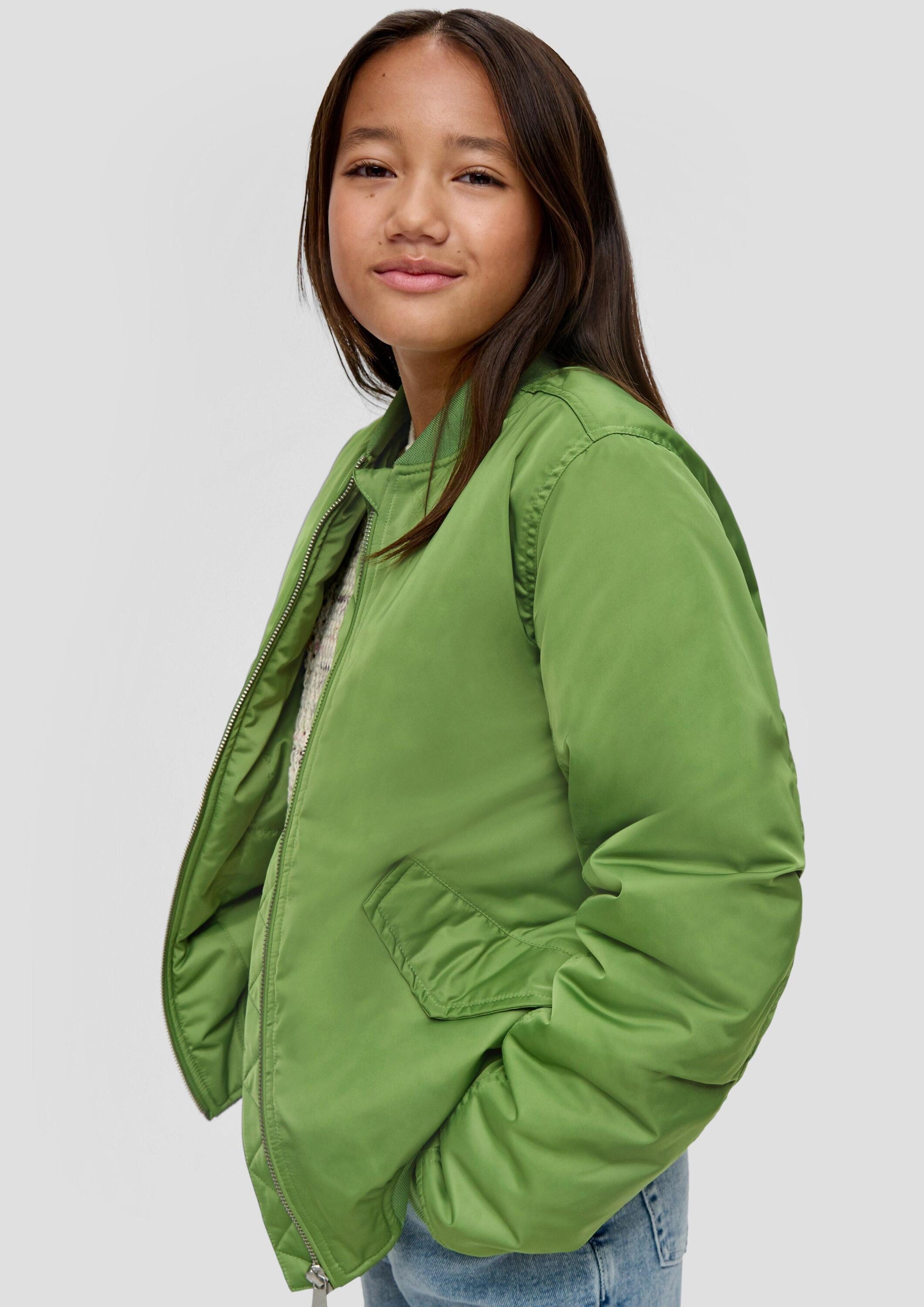 s.Oliver Funktionsjacke Outdoor-Jacke Leicht wattierter Blouson mit rückseitigen Raffungs-Details