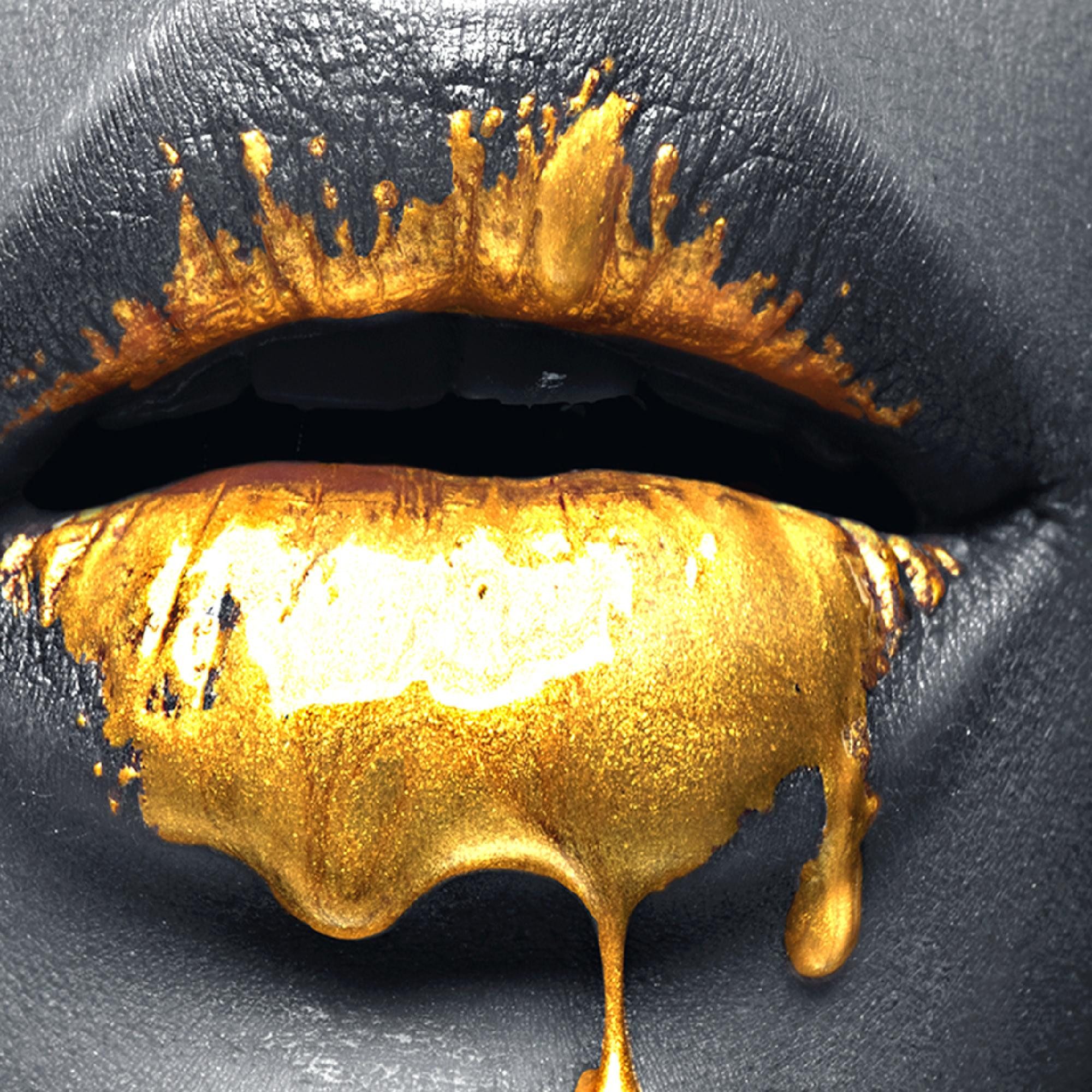 Runa Art Wandbild Schwarz Gold Wohnzimmer Deko Bild Frau Fashion, 1 Teilig günstig online kaufen