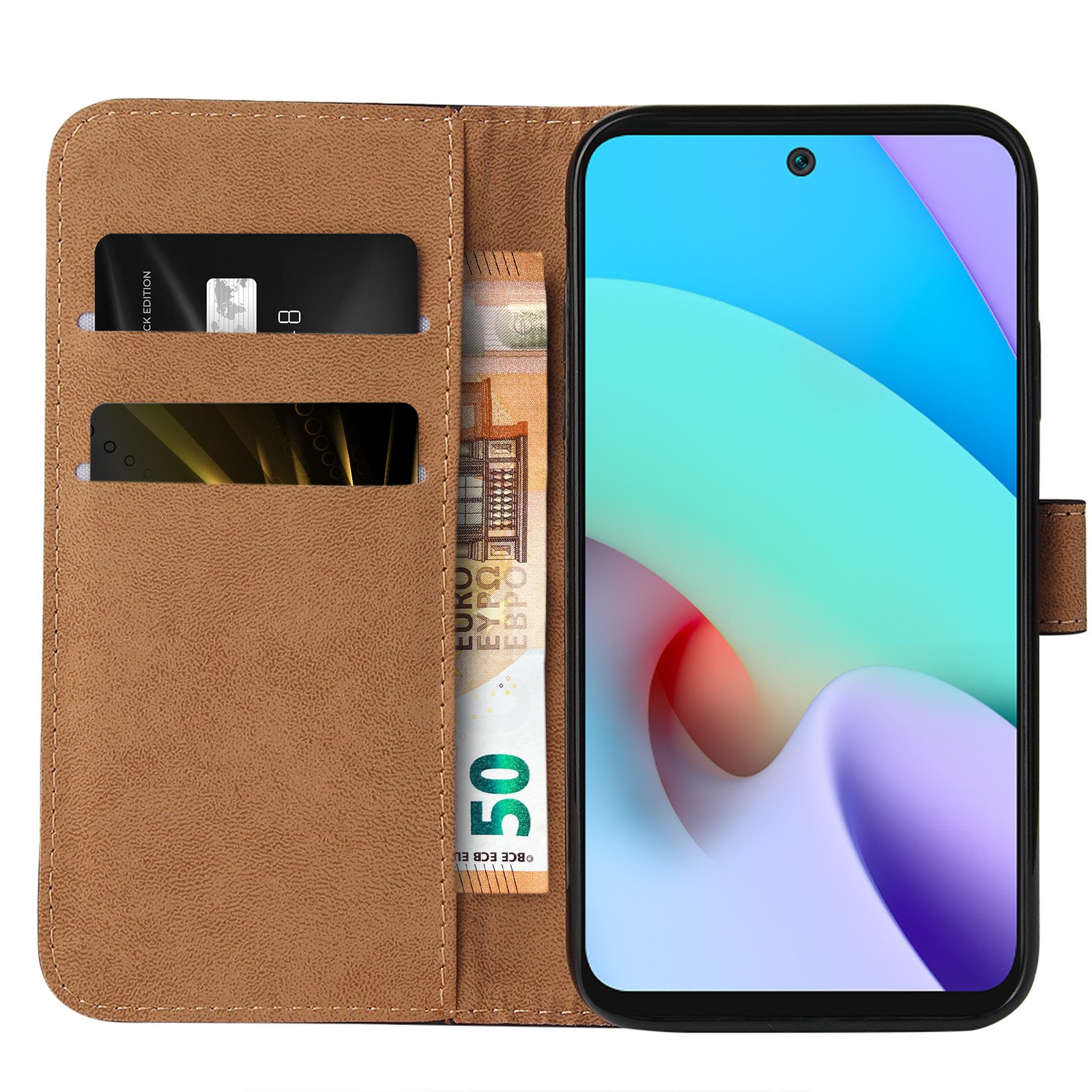 Tec-Expert Handyhülle Klapp Hülle für Xiaomi Redmi 10 6.5 Zoll, 6.5, Flip Case für Xiaomi Redmi 10