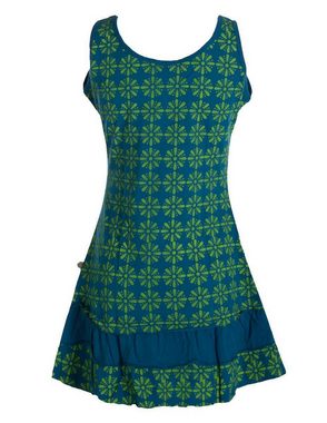 Vishes Sommerkleid Damen Lagen-Look Träger-Kleid Jersey-Tunika Sommerkleid Elfen, Ethno, Hippie Style