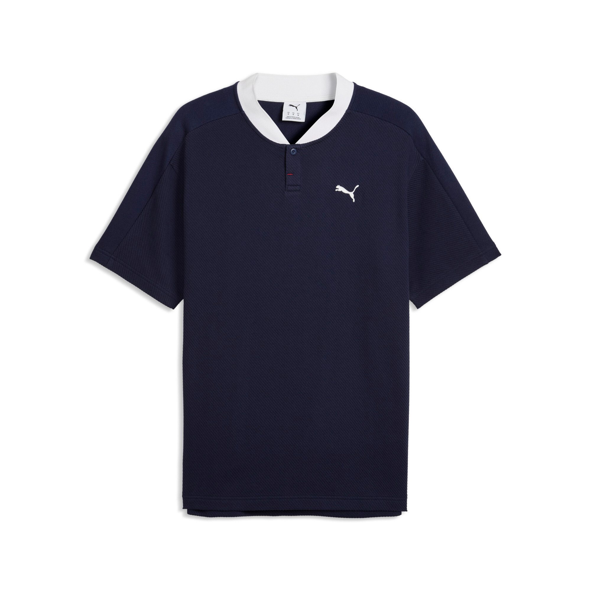 PUMA T-Shirt CLASS RELAXED MATERIAL POLO mit sportlichem Design, unifarben, Kurzarm, aus Baumwollmischung